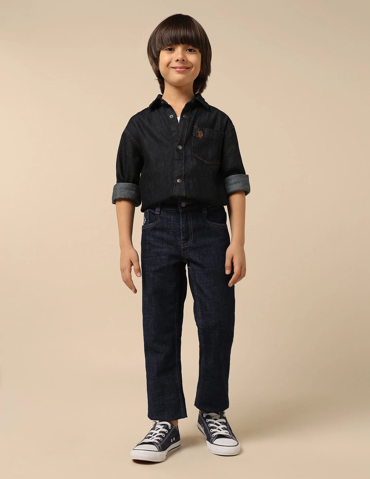 Boys Stone Washed Relaxed Fit Jeans - Image 3