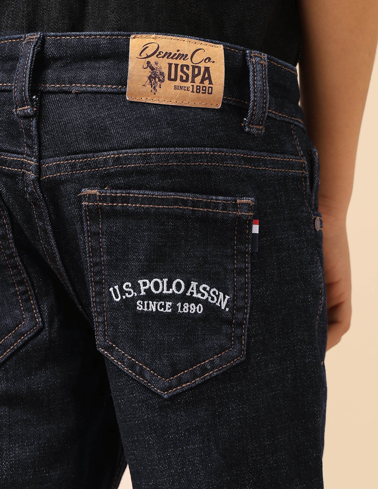 Boys Stone Washed Relaxed Fit Jeans - Image 7