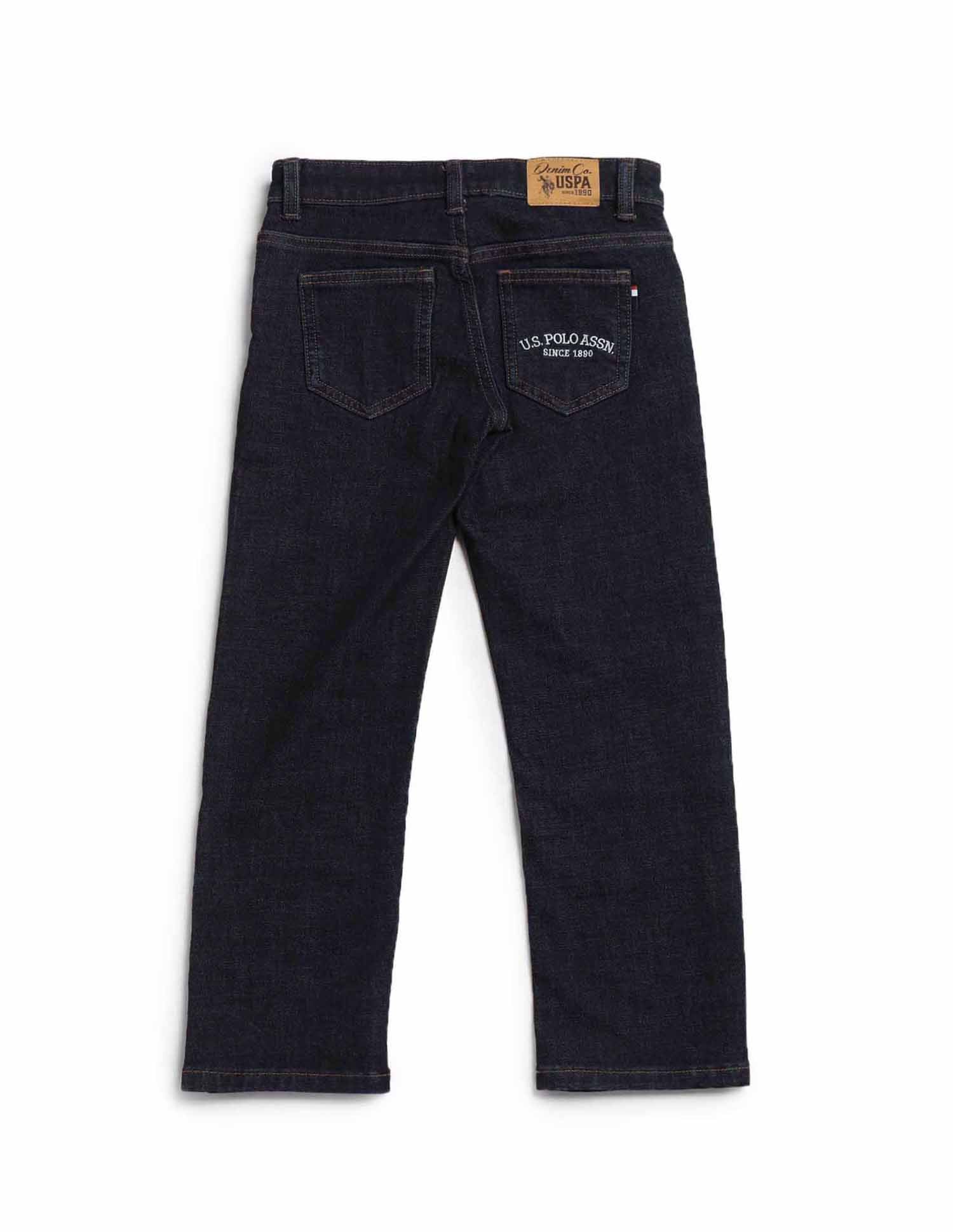 Boys Stone Washed Relaxed Fit Jeans - Image 9