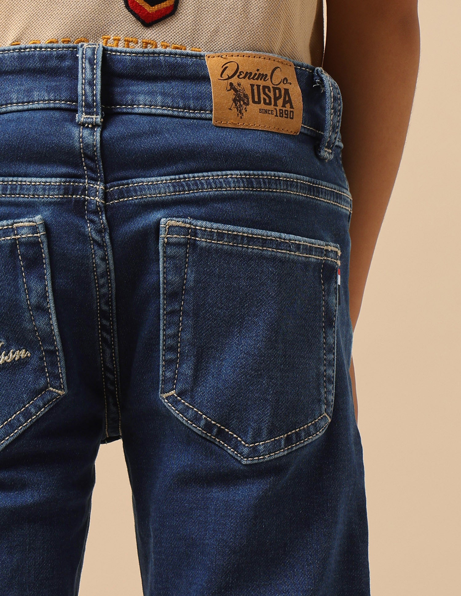 Boys Stone Washed Slim Fit Jeans - Image 10