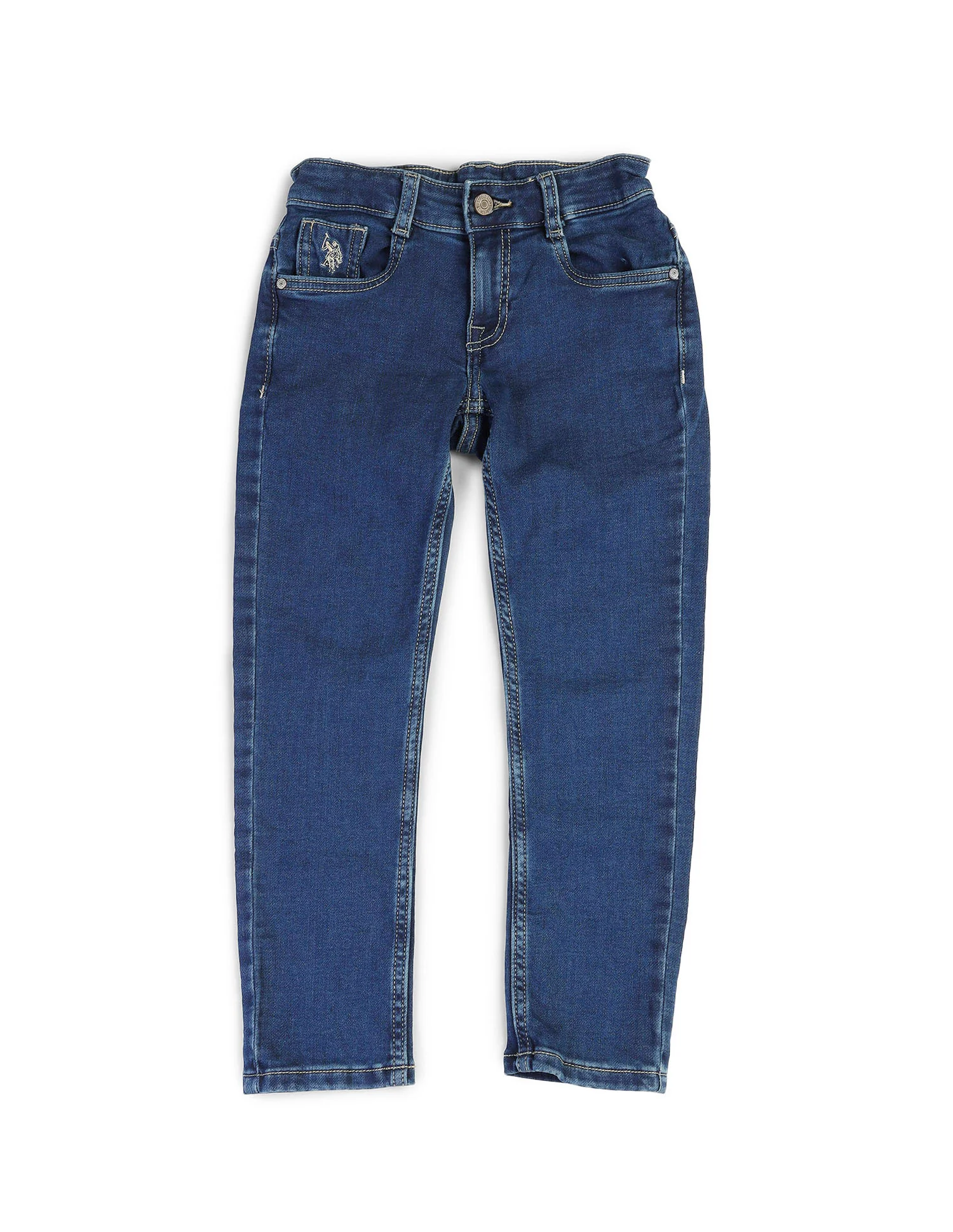 Boys Stone Washed Slim Fit Jeans - Image 8