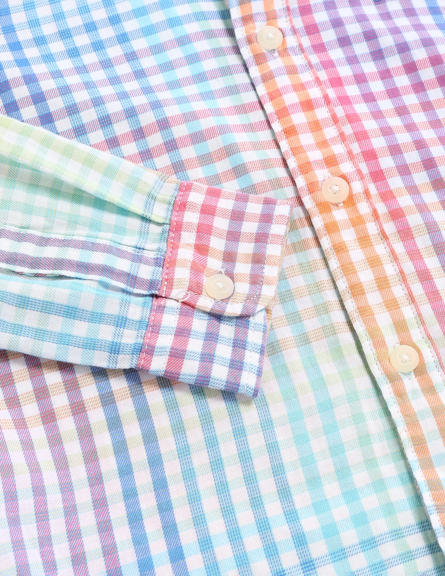 Boys Straight Fit Windowpane Checks Shirt - Image 6
