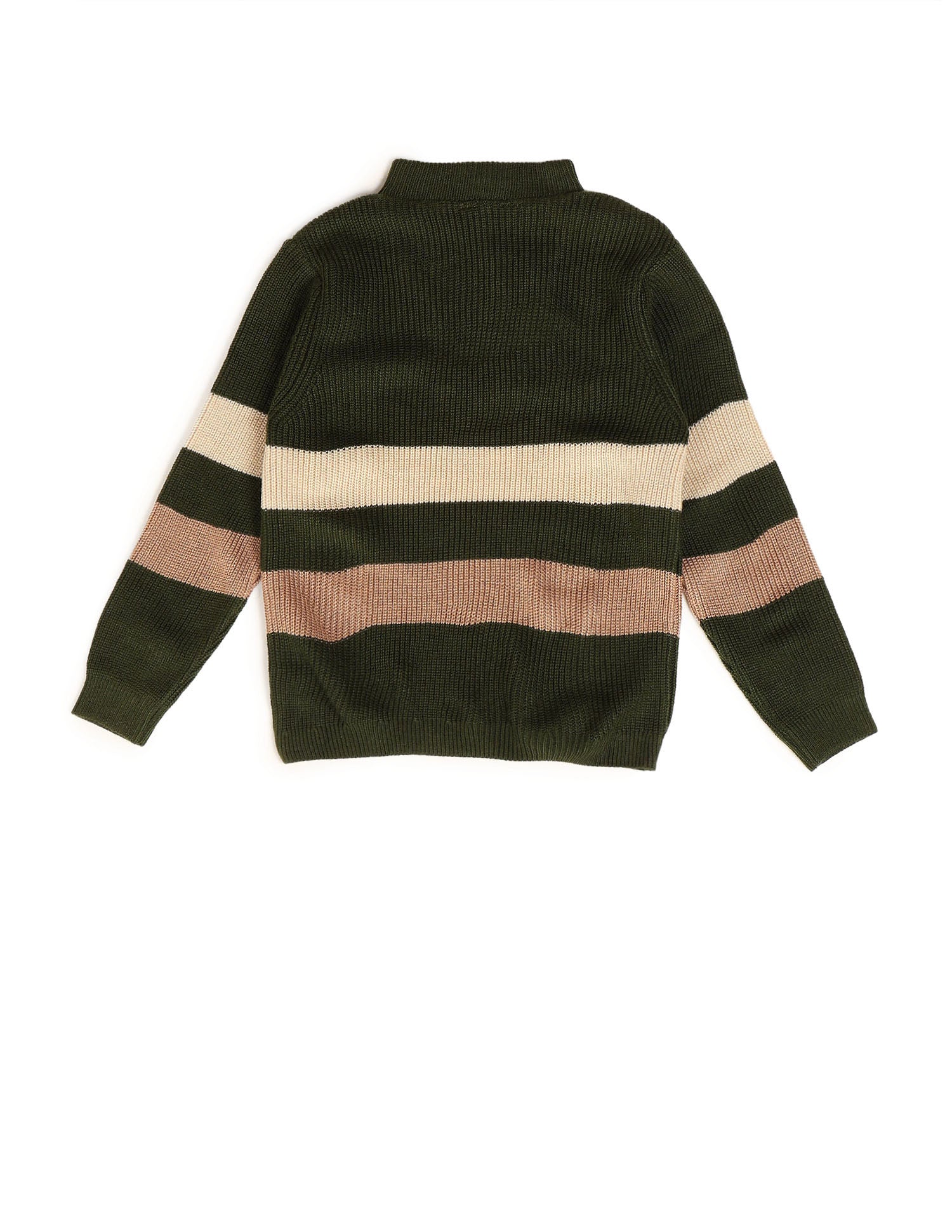 Boys Striped Regular Fit Sweater - Image 8