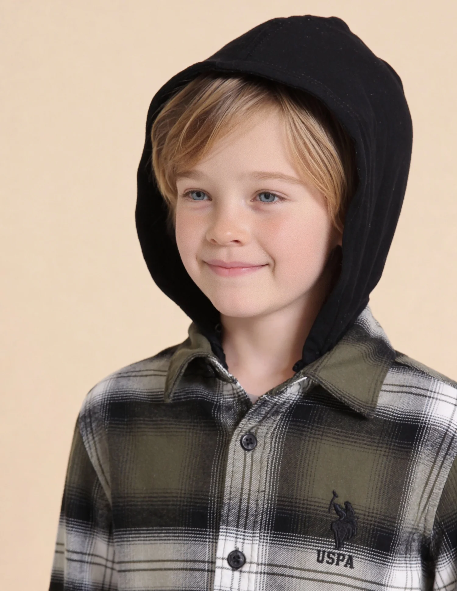 Boys Tartan Checked Regular Fit Shirt - Image 6
