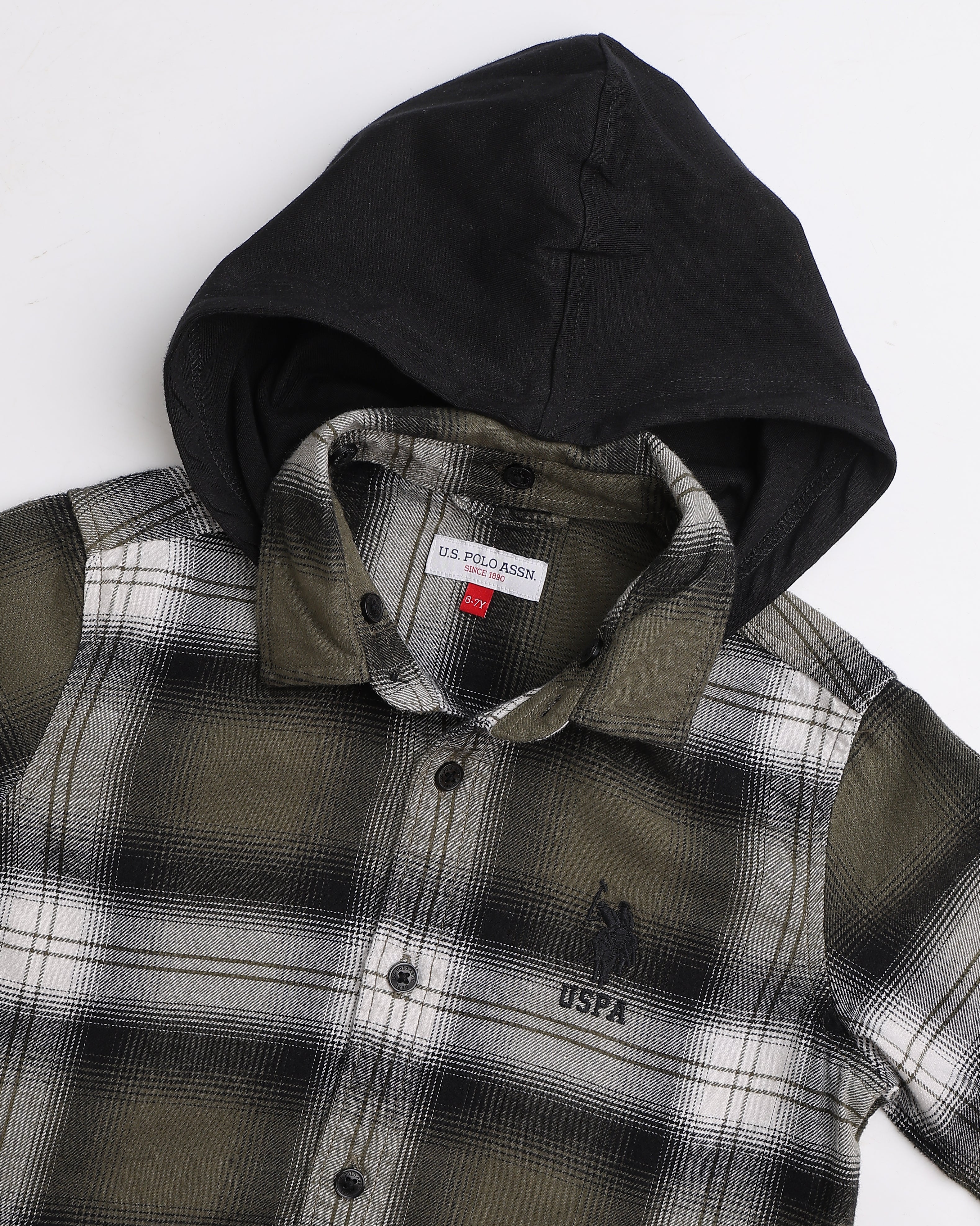Boys Tartan Checked Regular Fit Shirt - Image 8