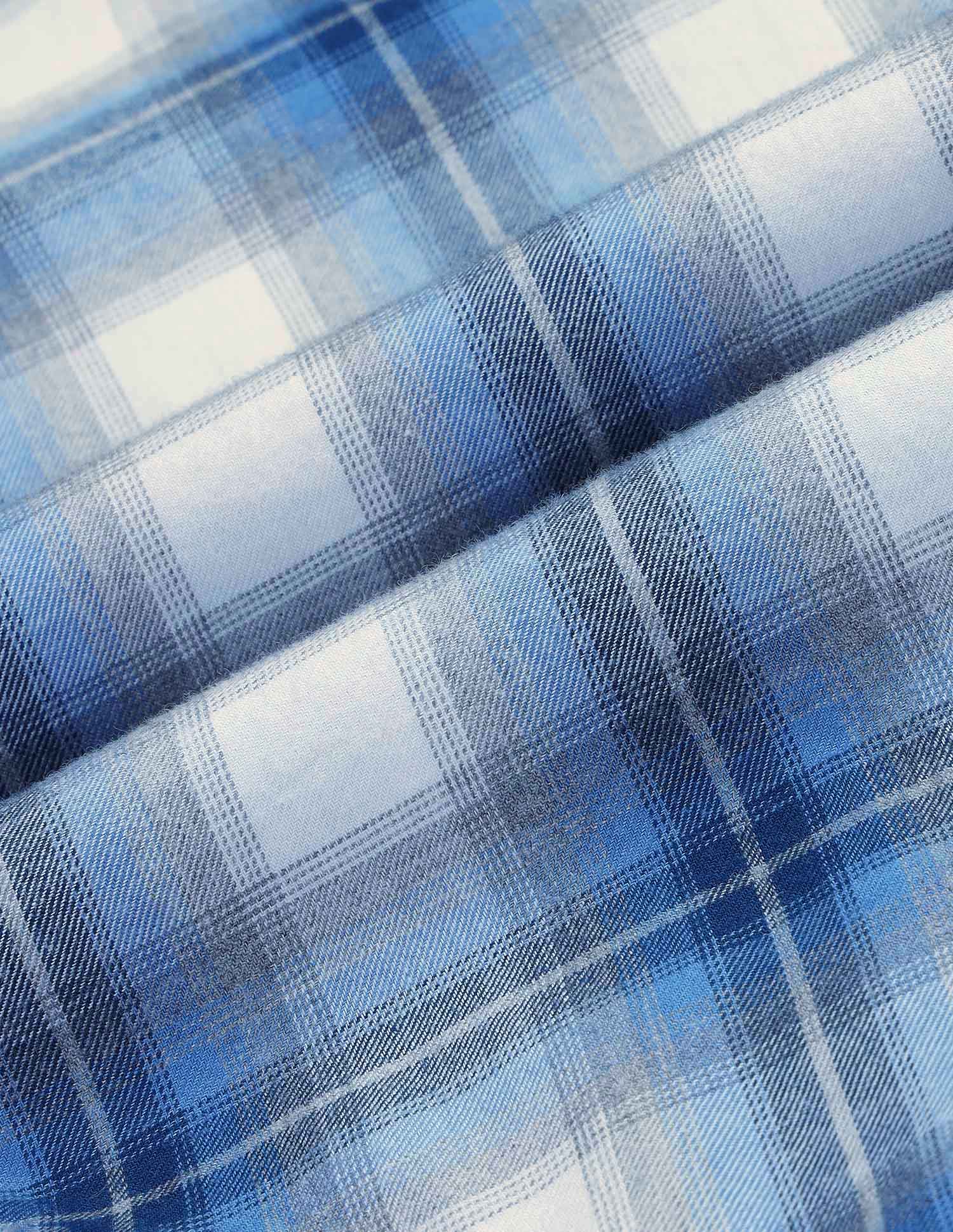Boys Tartan Checked Twill Shirt - Image 2