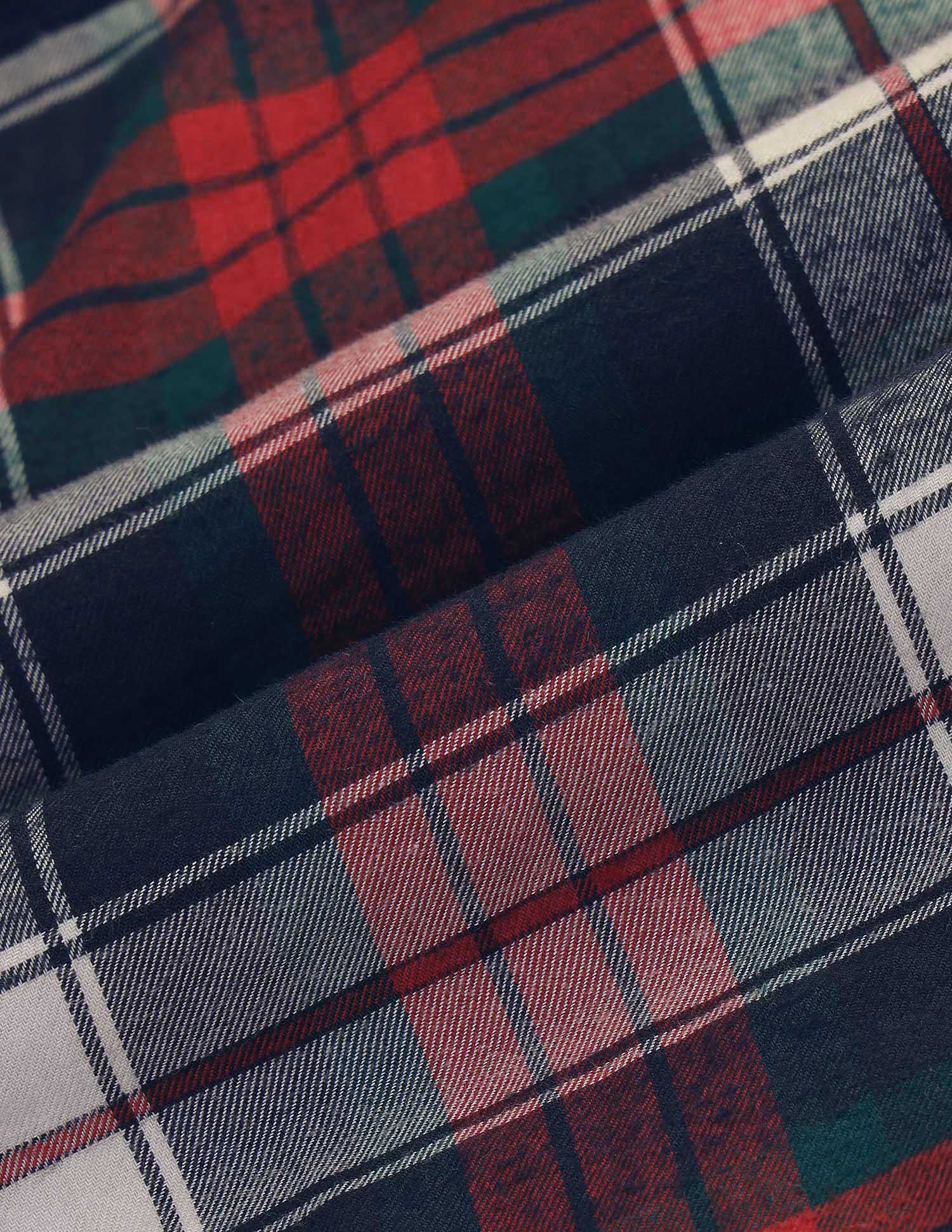 Boys Tartan Checked Twill Shirt - Image 2