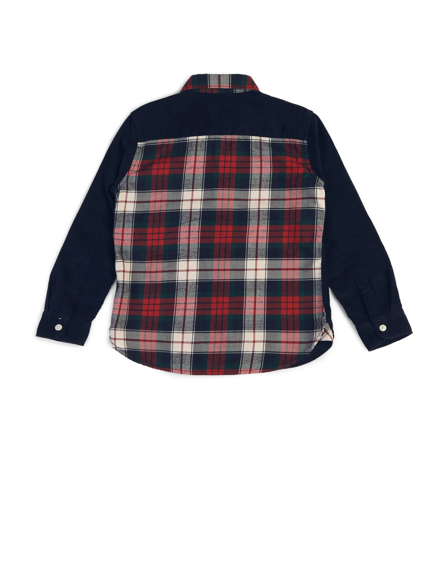 Boys Tartan Checked Twill Shirt - Image 8