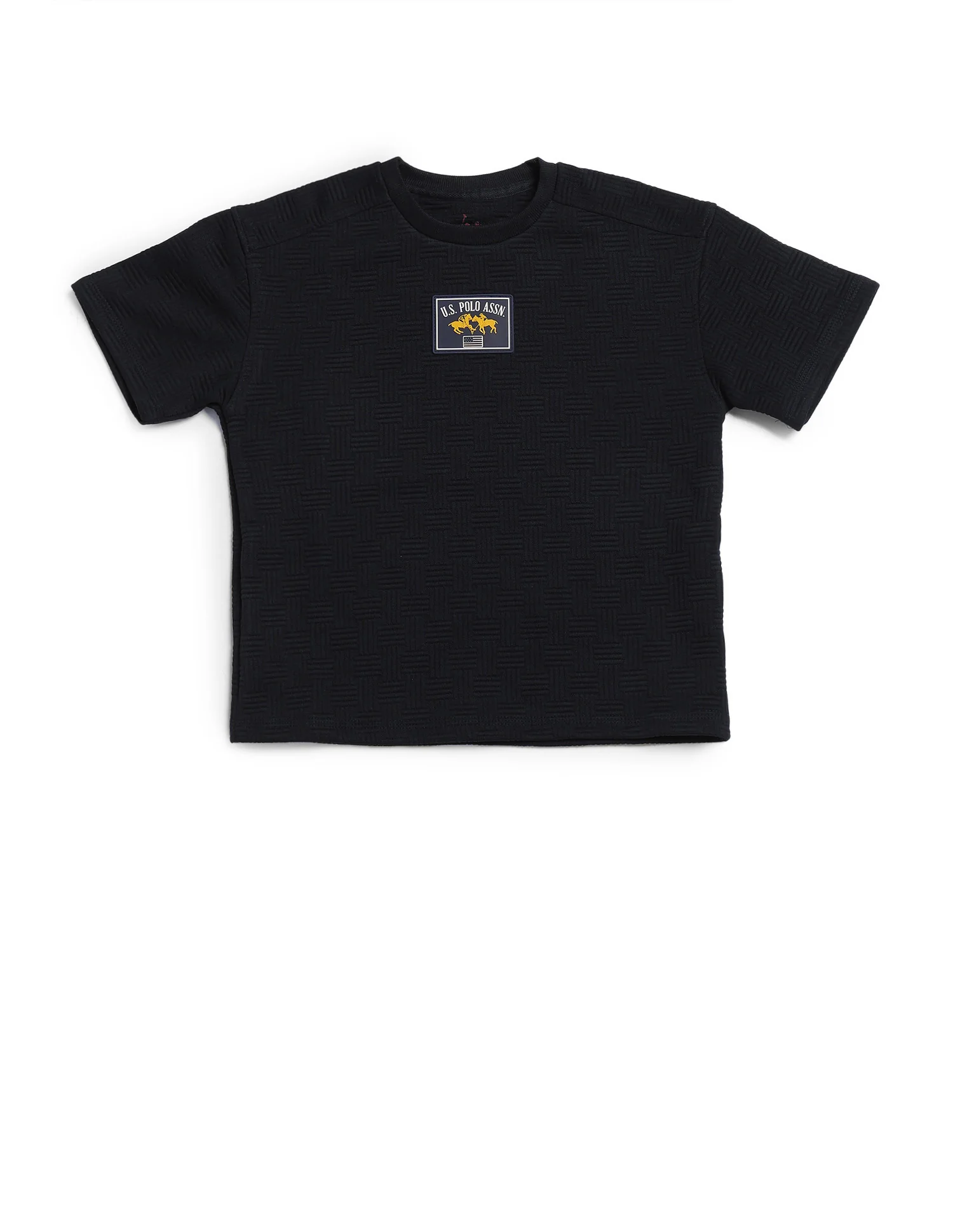 Boys Textured Boxy Fit T-Shirt - Image 7