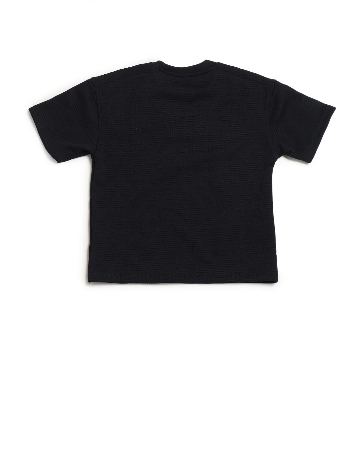 Boys Textured Boxy Fit T-Shirt - Image 8