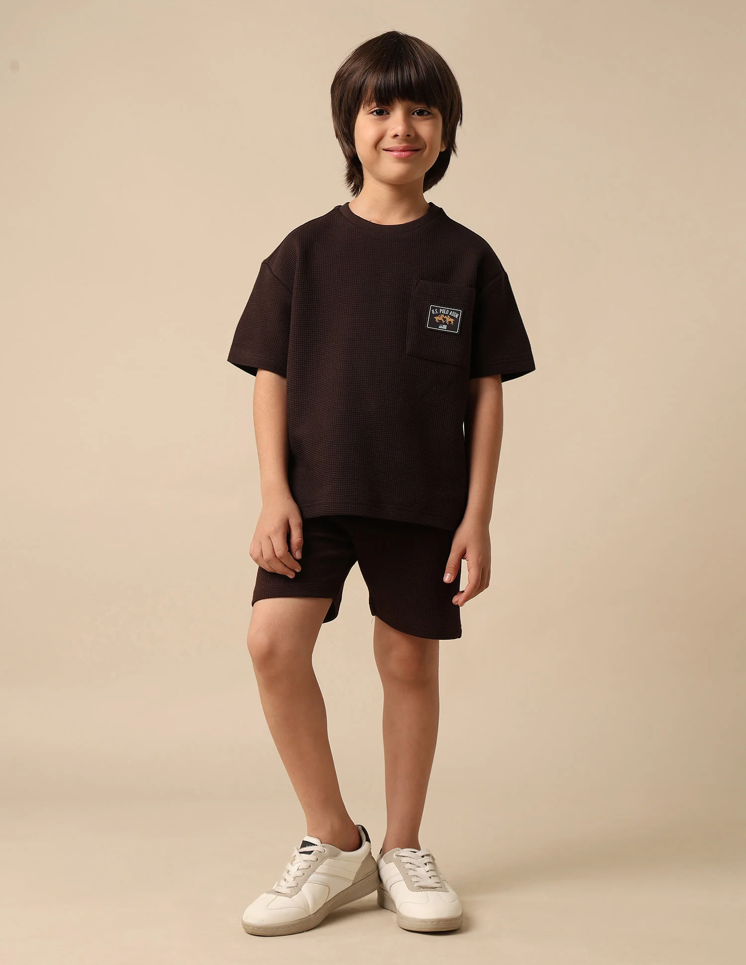 Boys Textured Boxy Fit T Shirt - Image 3