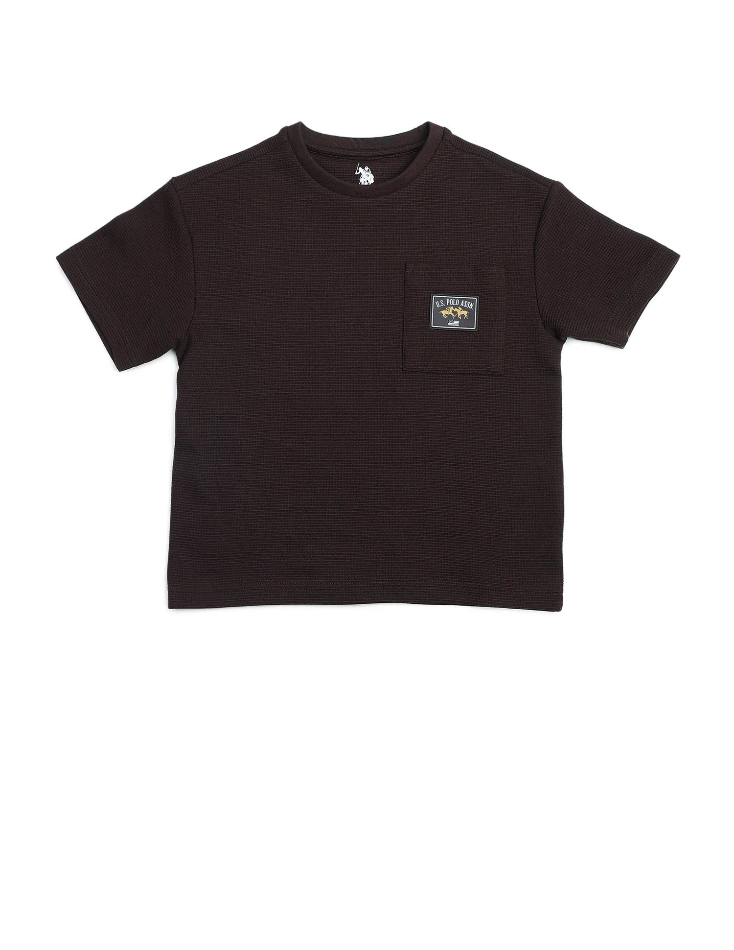 Boys Textured Boxy Fit T Shirt - Image 7