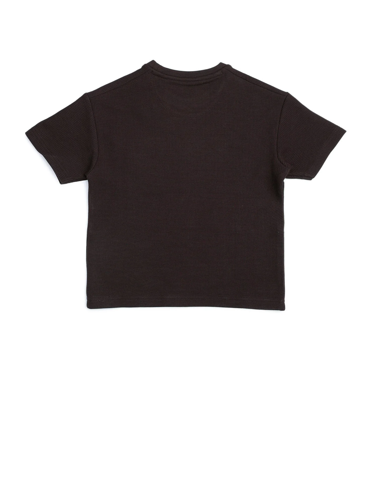 Boys Textured Boxy Fit T Shirt - Image 8