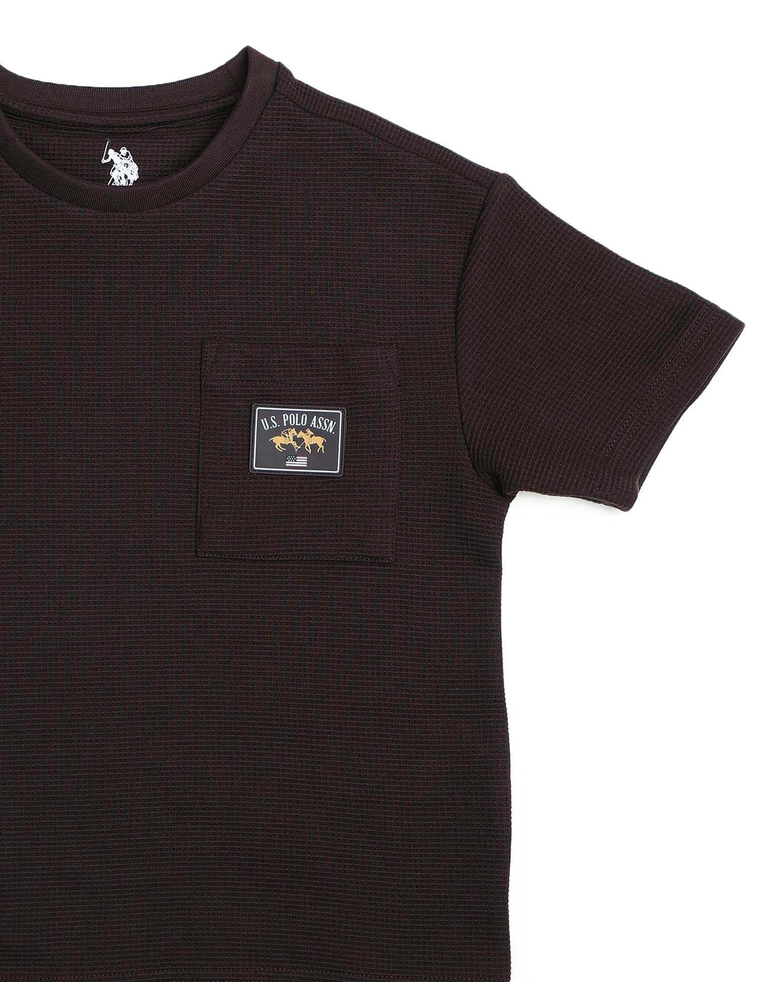 Boys Textured Boxy Fit T Shirt - Image 9
