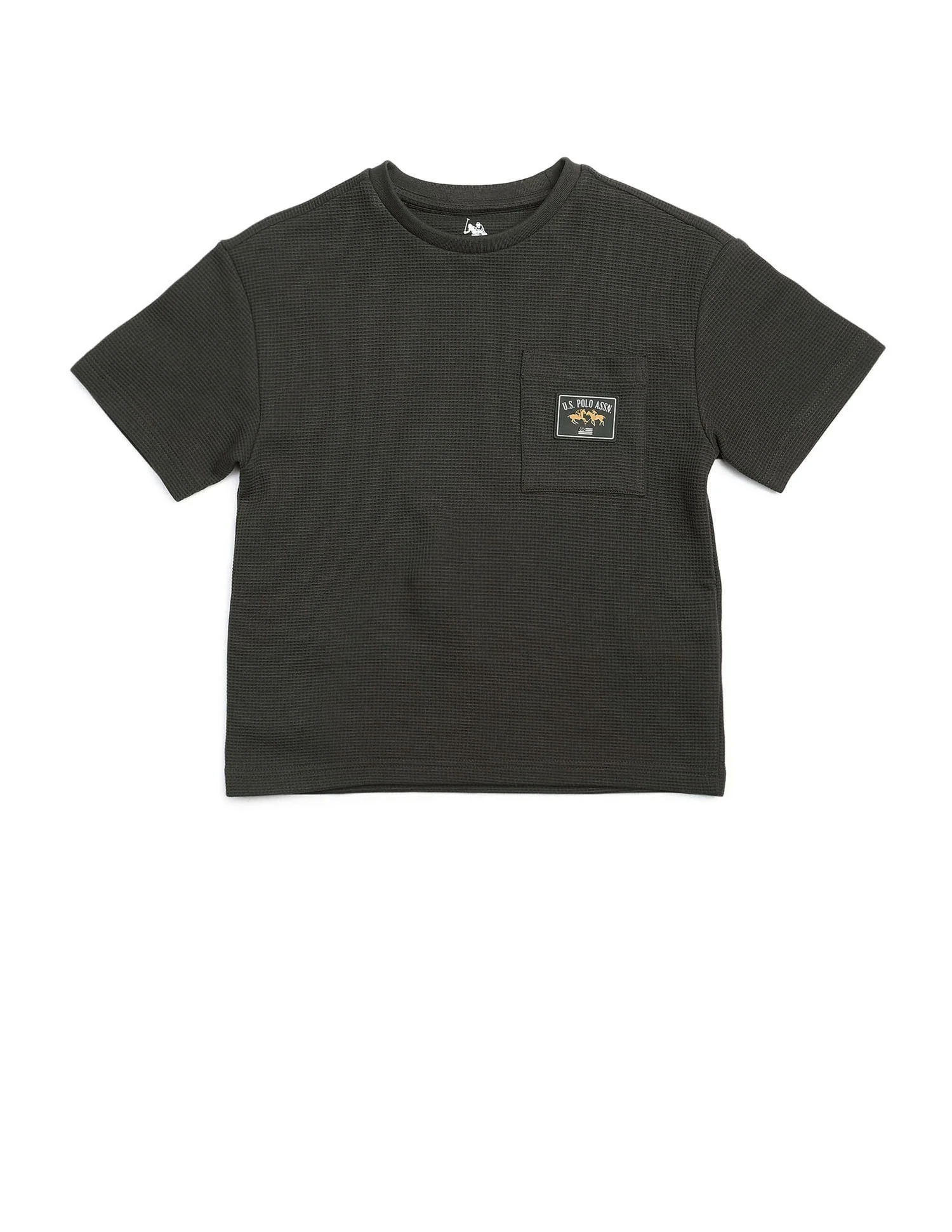 Boys Textured Boxy Fit T Shirt - Image 7