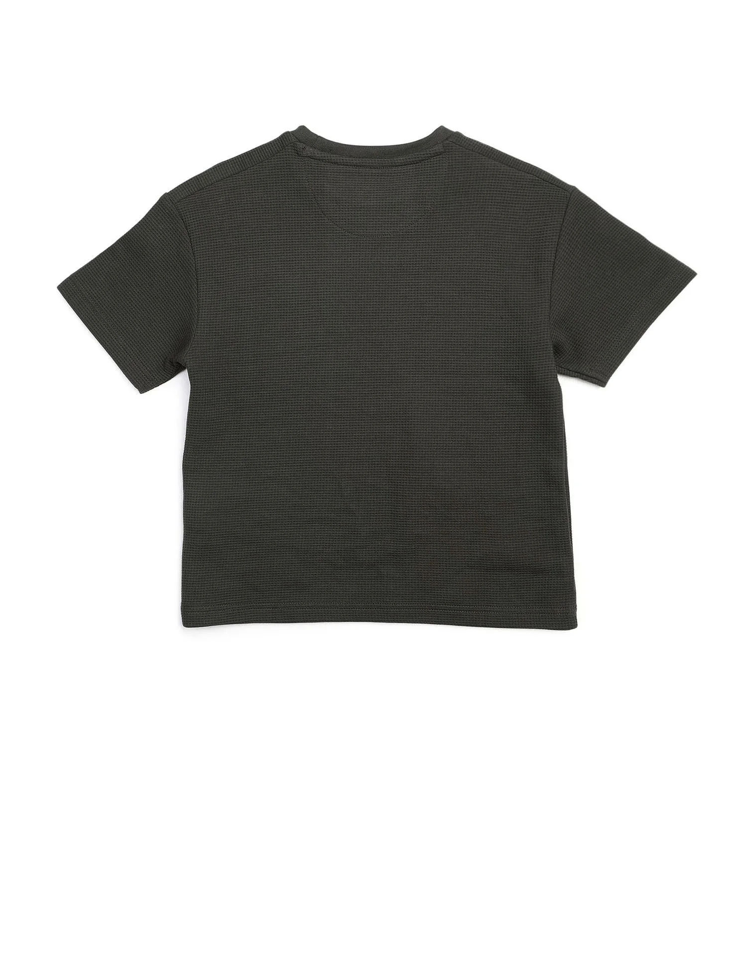 Boys Textured Boxy Fit T Shirt - Image 8