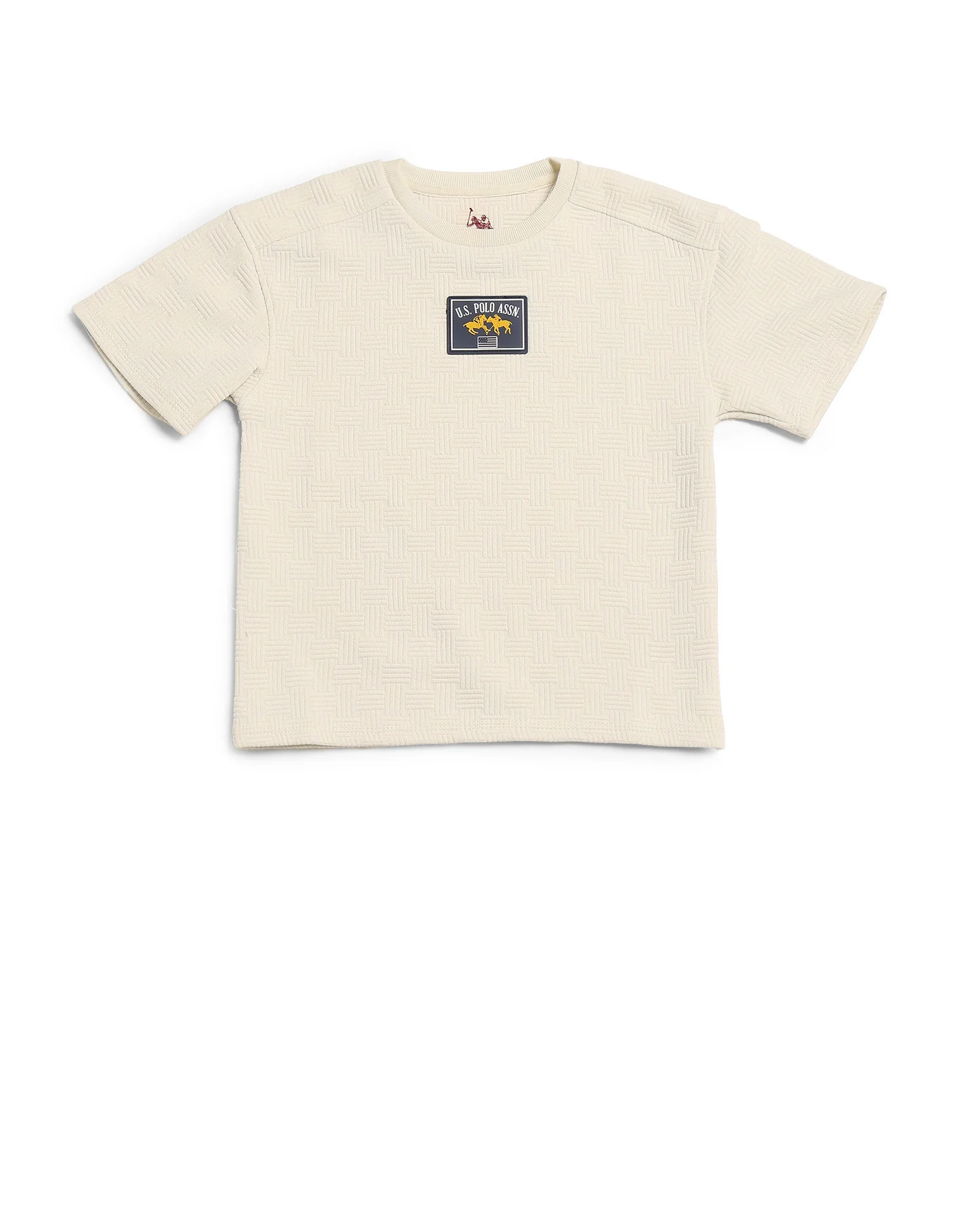 Boys Textured Boxy Fit T-Shirt - Image 7