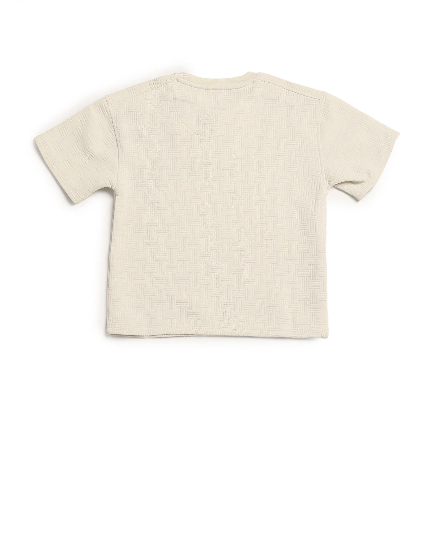 Boys Textured Boxy Fit T-Shirt - Image 8