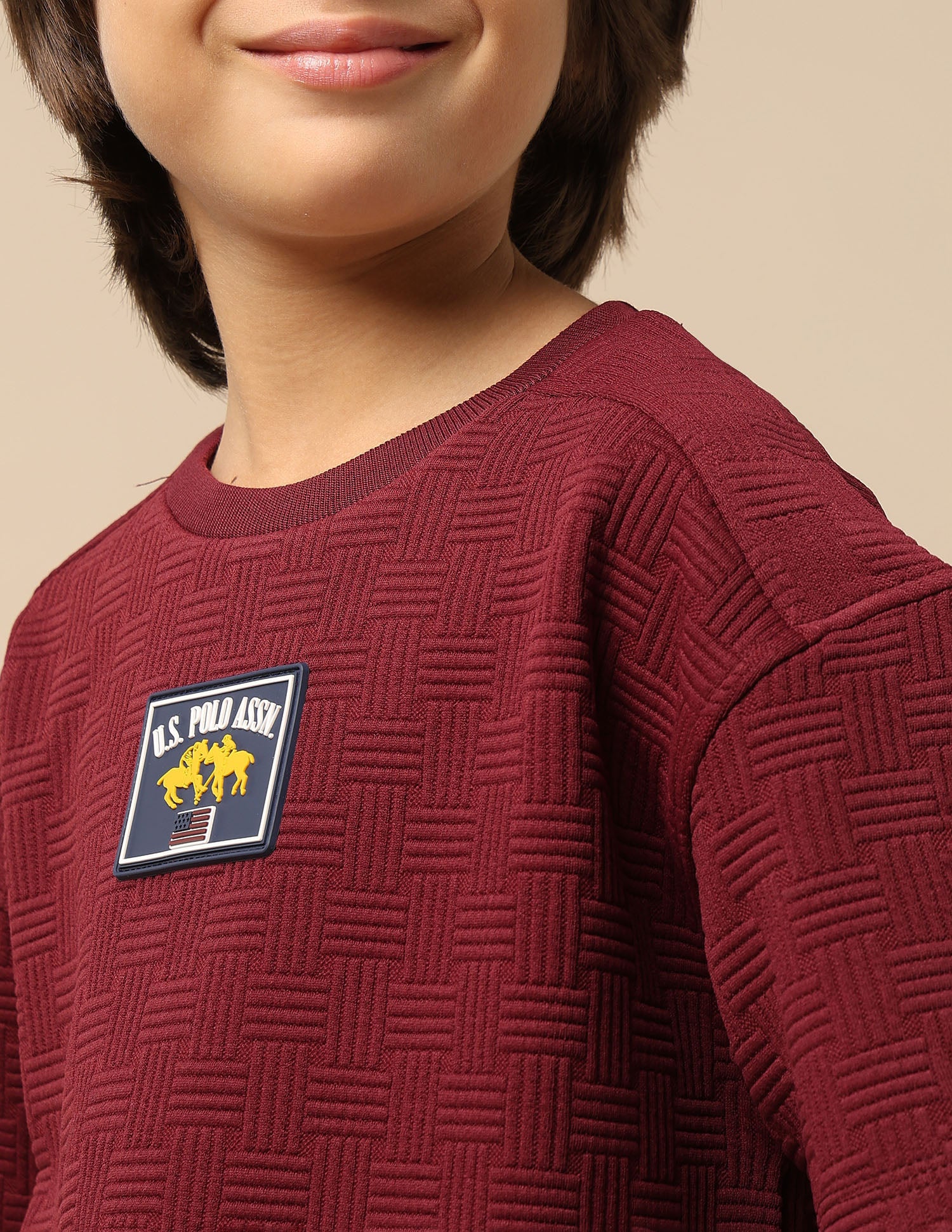 Boys Textured Boxy Fit T-Shirt - Image 6
