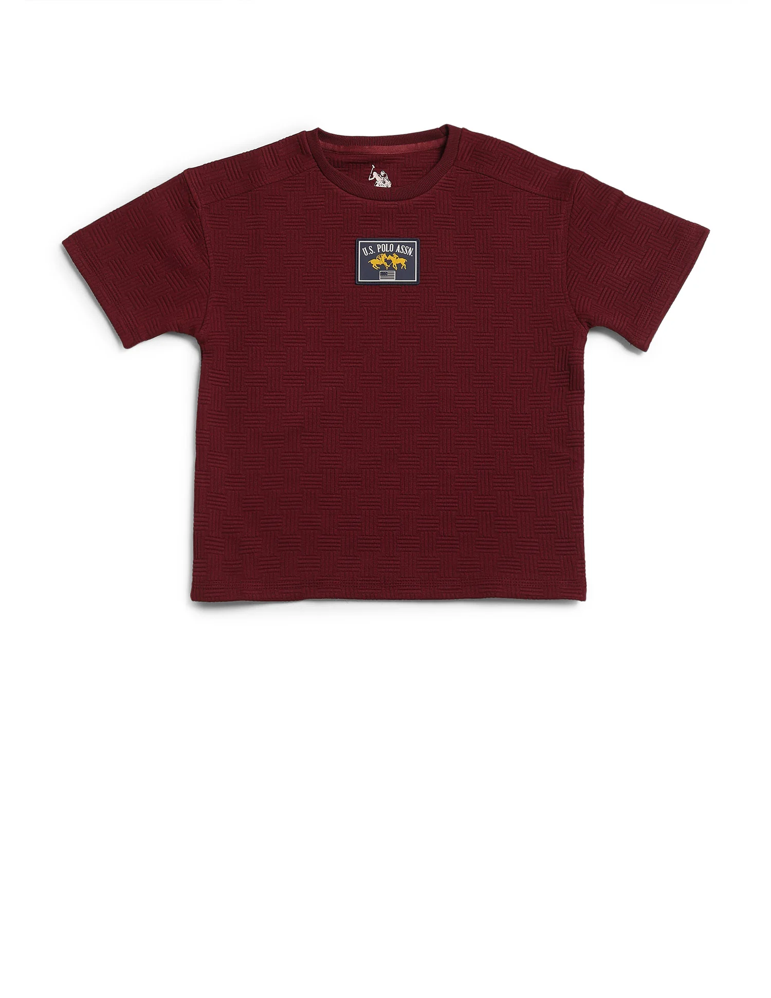 Boys Textured Boxy Fit T-Shirt - Image 7
