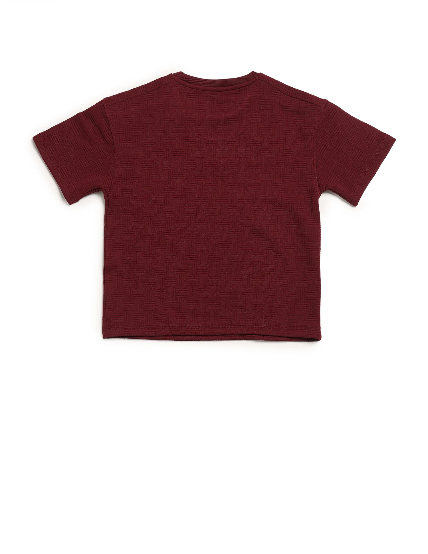 Boys Textured Boxy Fit T-Shirt - Image 8