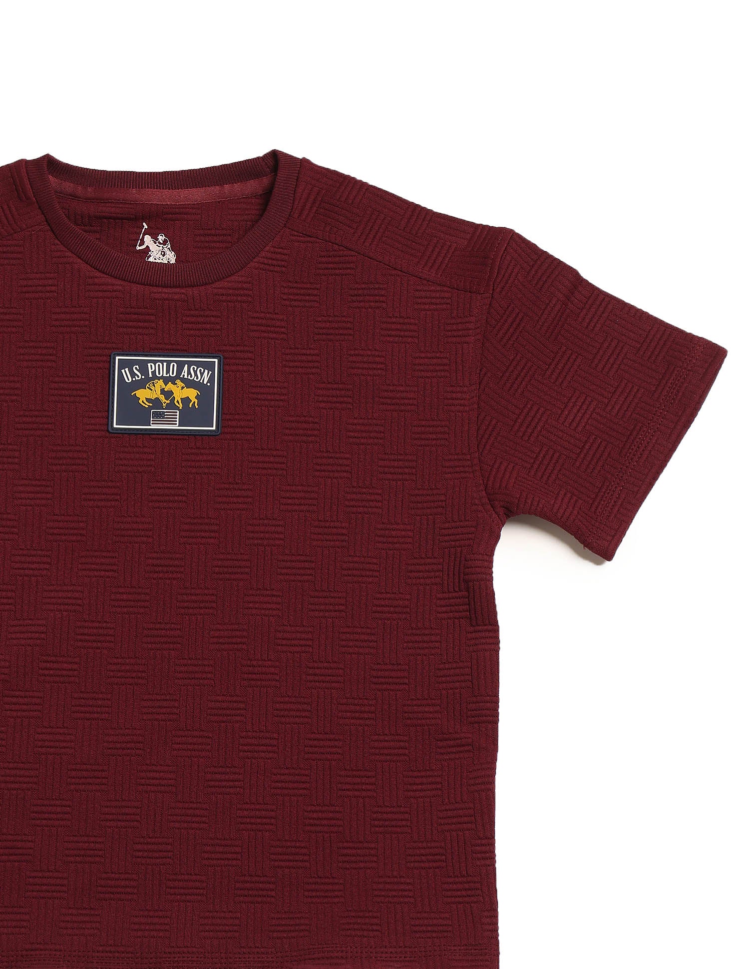 Boys Textured Boxy Fit T-Shirt - Image 9