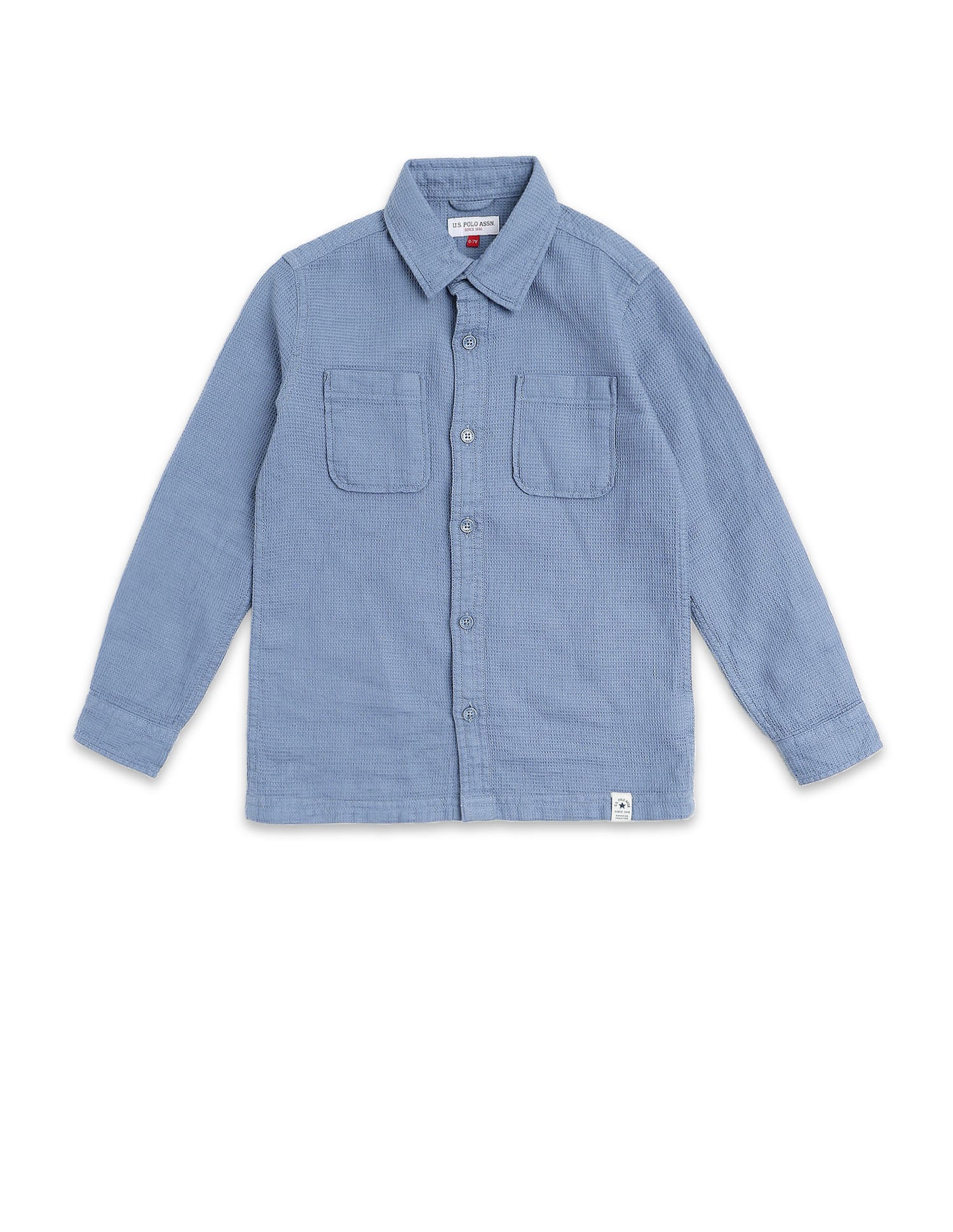 Boys Textured Dobby Shirt - Image 8