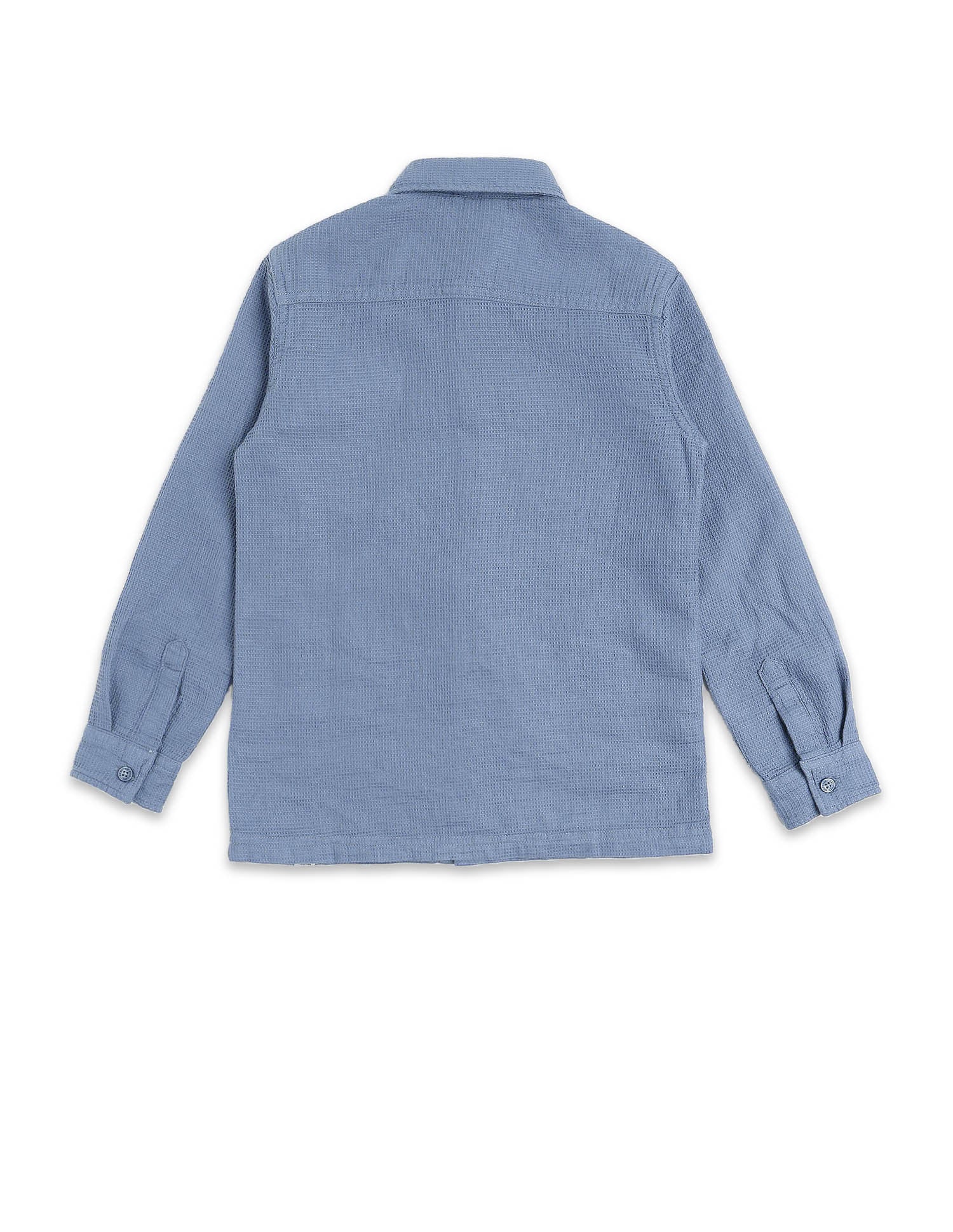 Boys Textured Dobby Shirt - Image 9