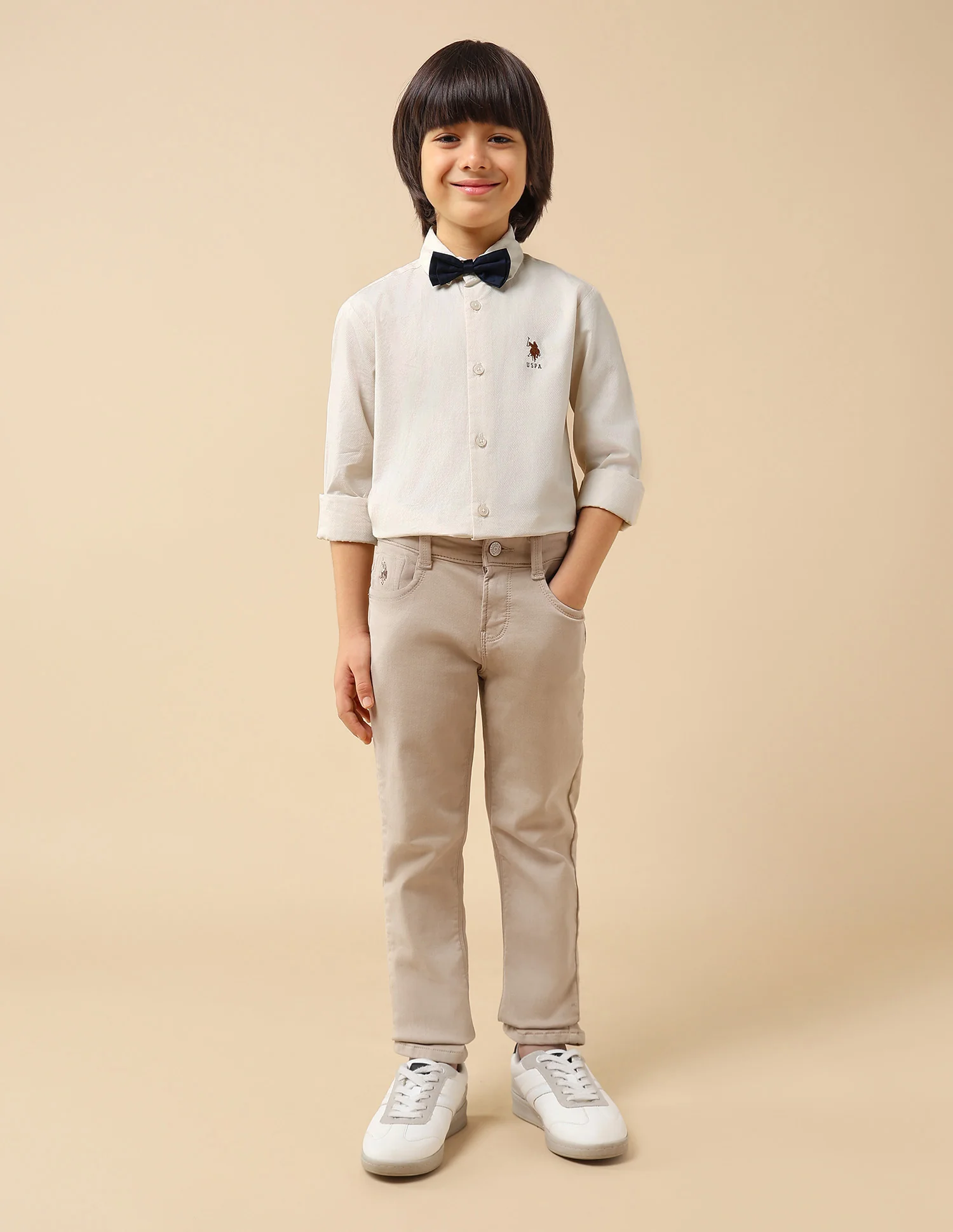 Boys Textured Dobby Shirt - Image 3
