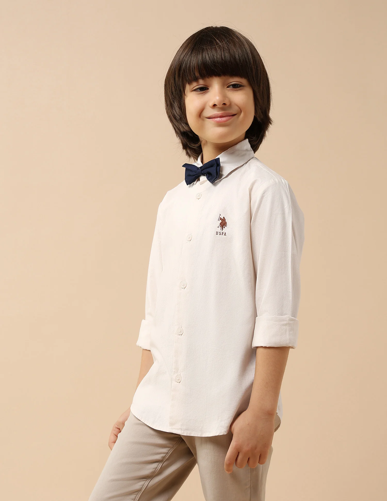 Boys Textured Dobby Shirt - Image 5