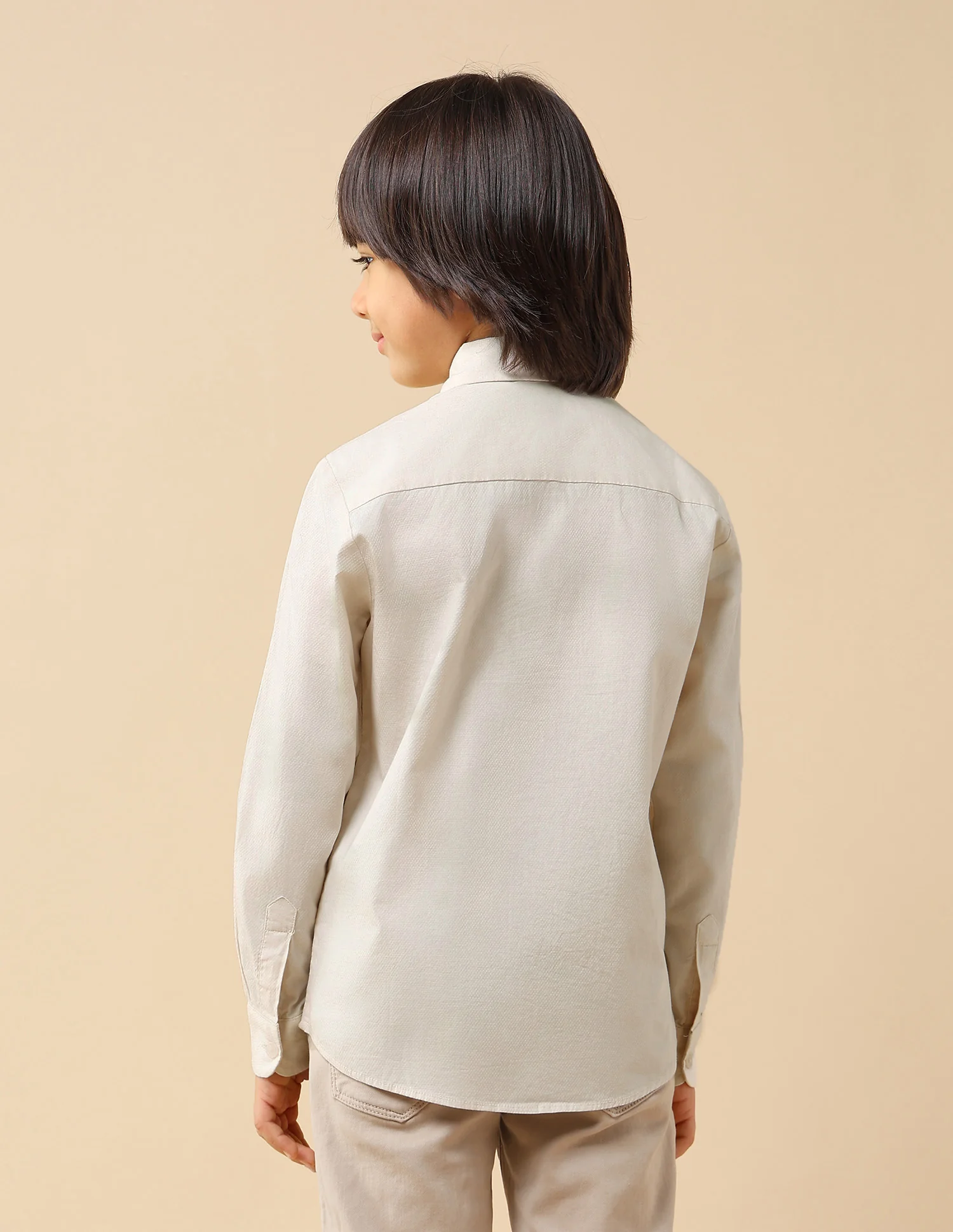 Boys Textured Dobby Shirt - Image 6