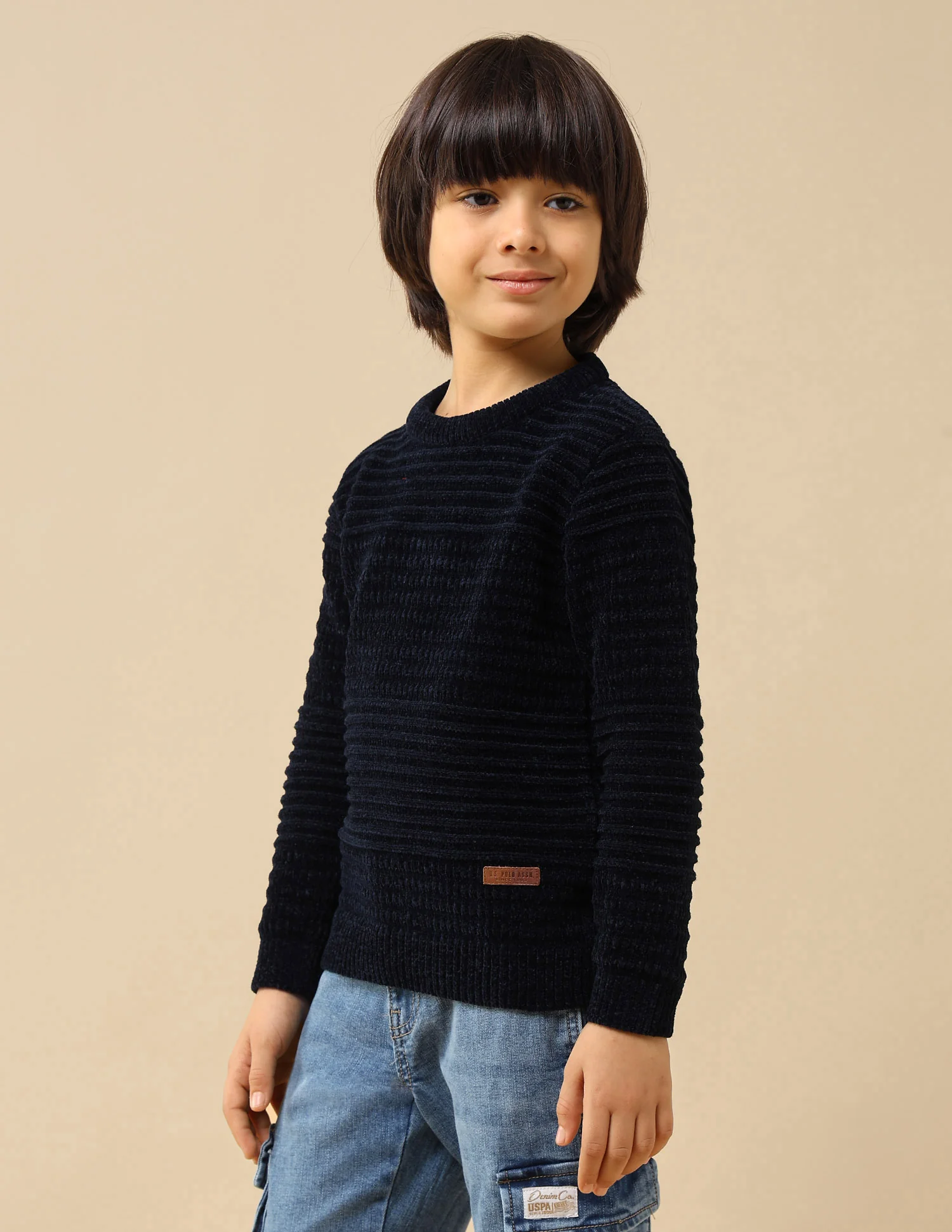Boys Textured Mini Me Sweater - Image 4