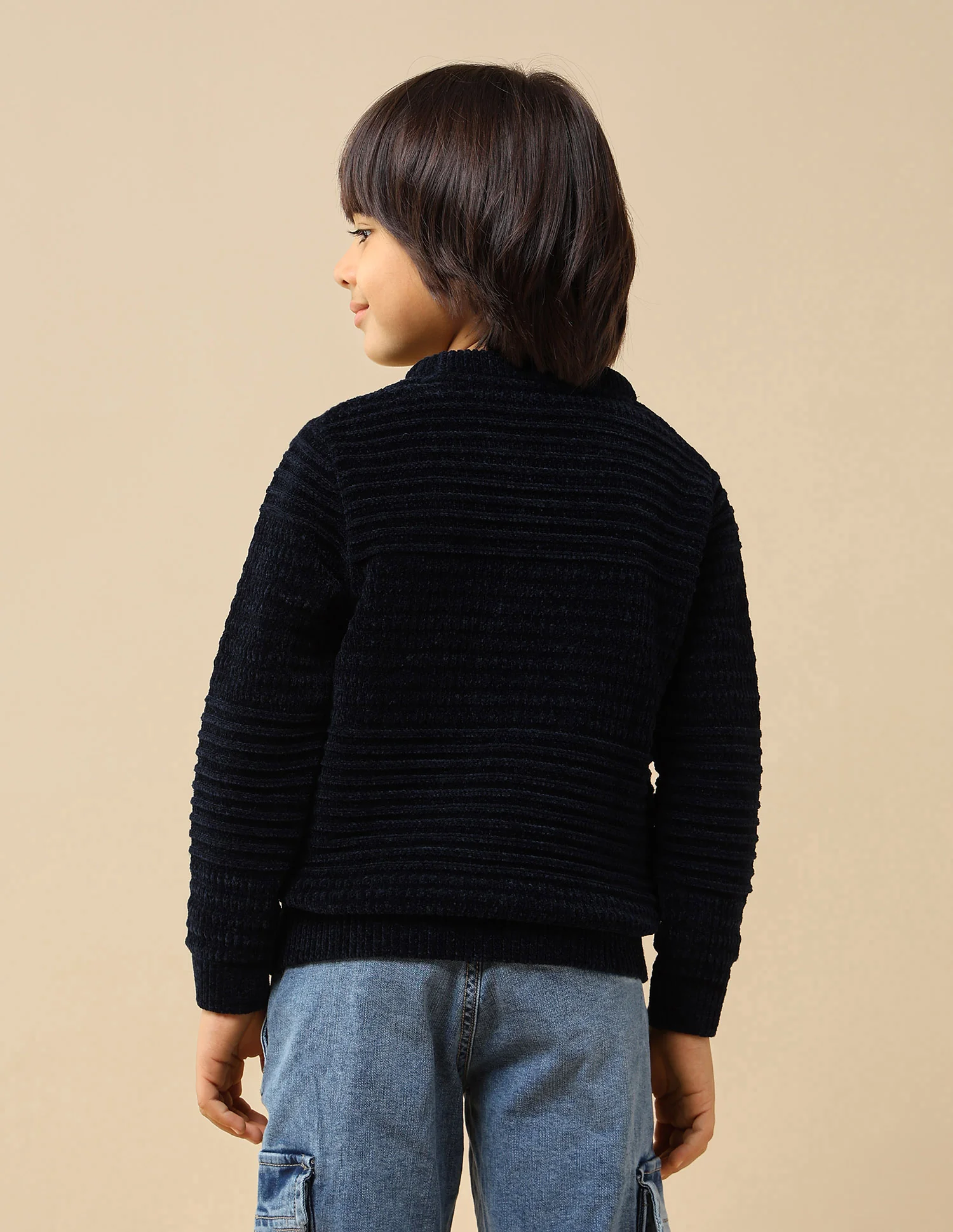 Boys Textured Mini Me Sweater - Image 5