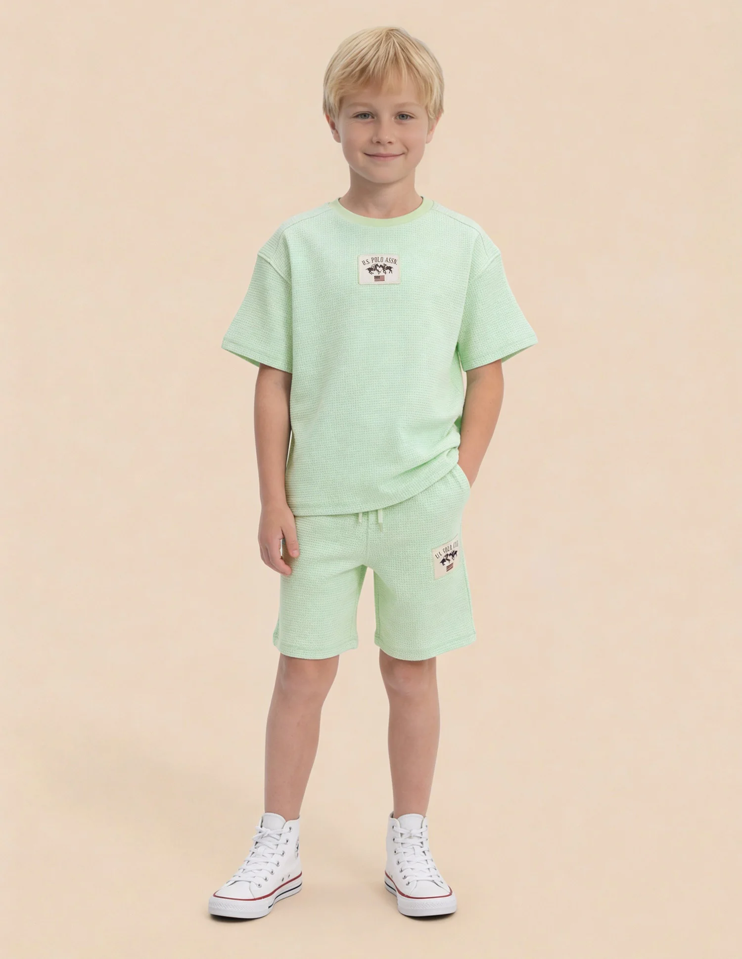 Boys Textured Oversized Fit T-Shirt - Image 3