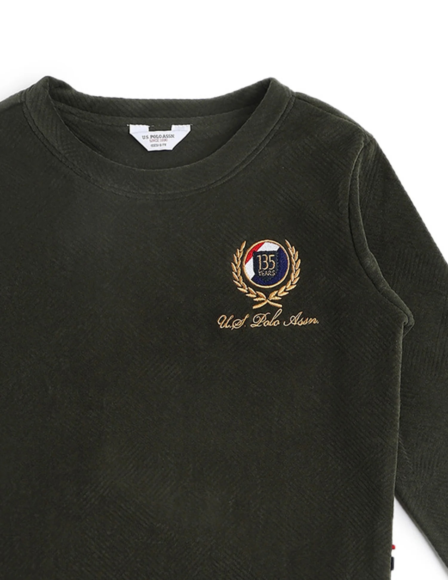 Boys Textured Patterned Knit Regular Fit Sweatshirt - Image 10