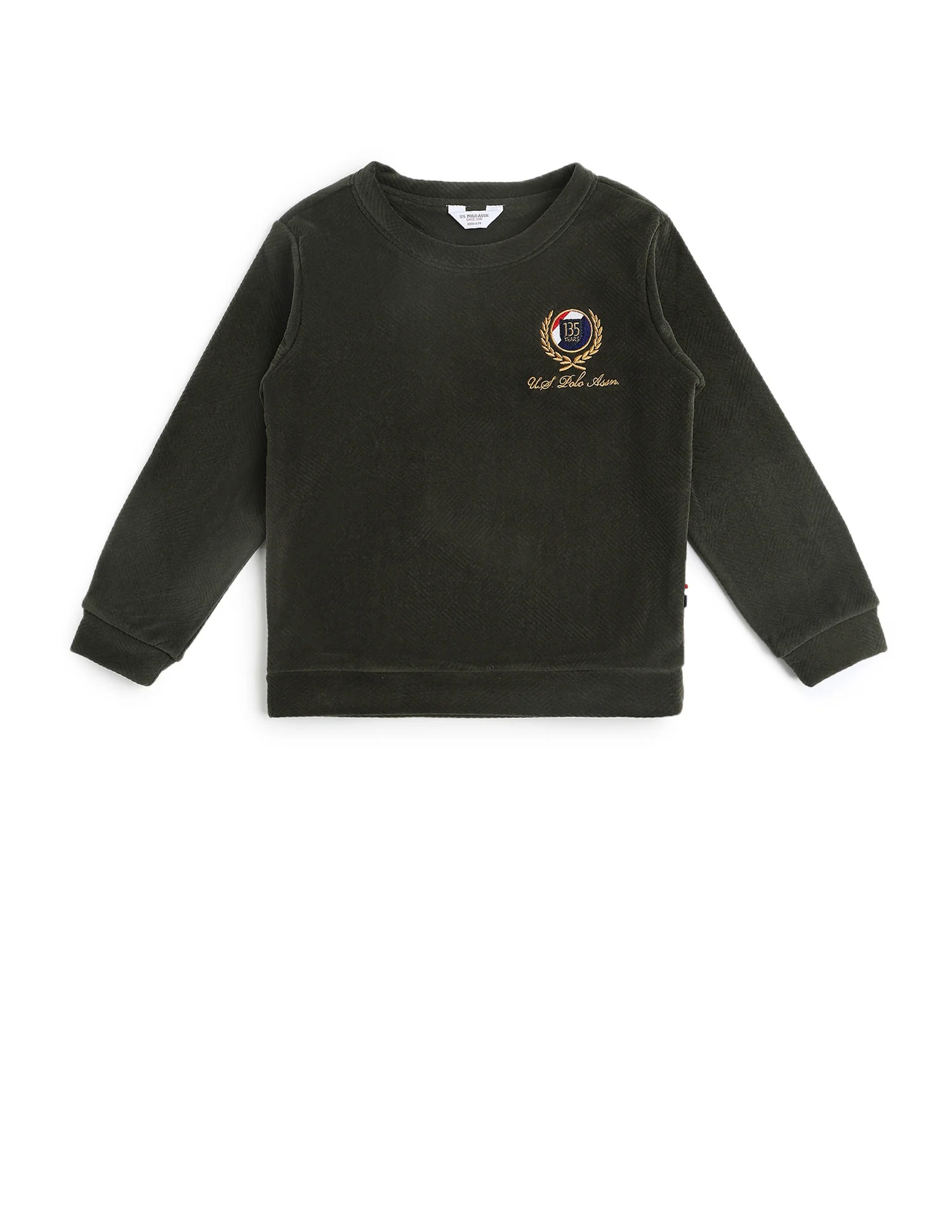 Boys Textured Patterned Knit Regular Fit Sweatshirt - Image 8