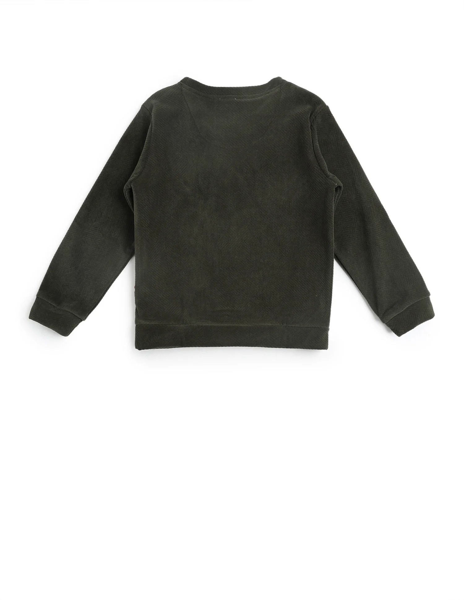 Boys Textured Patterned Knit Regular Fit Sweatshirt - Image 9