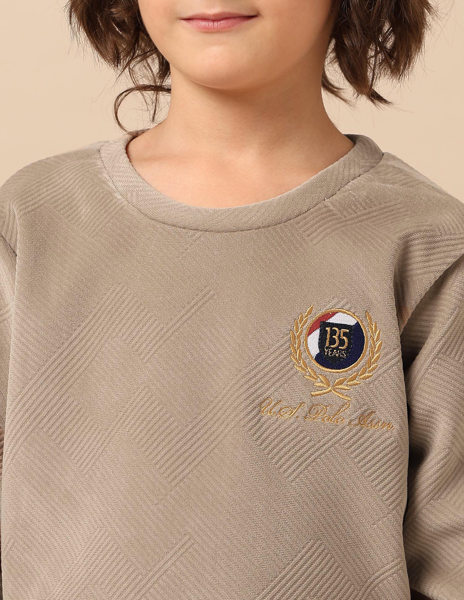 Boys Textured Patterned Knit Regular Fit Sweatshirt - Image 7