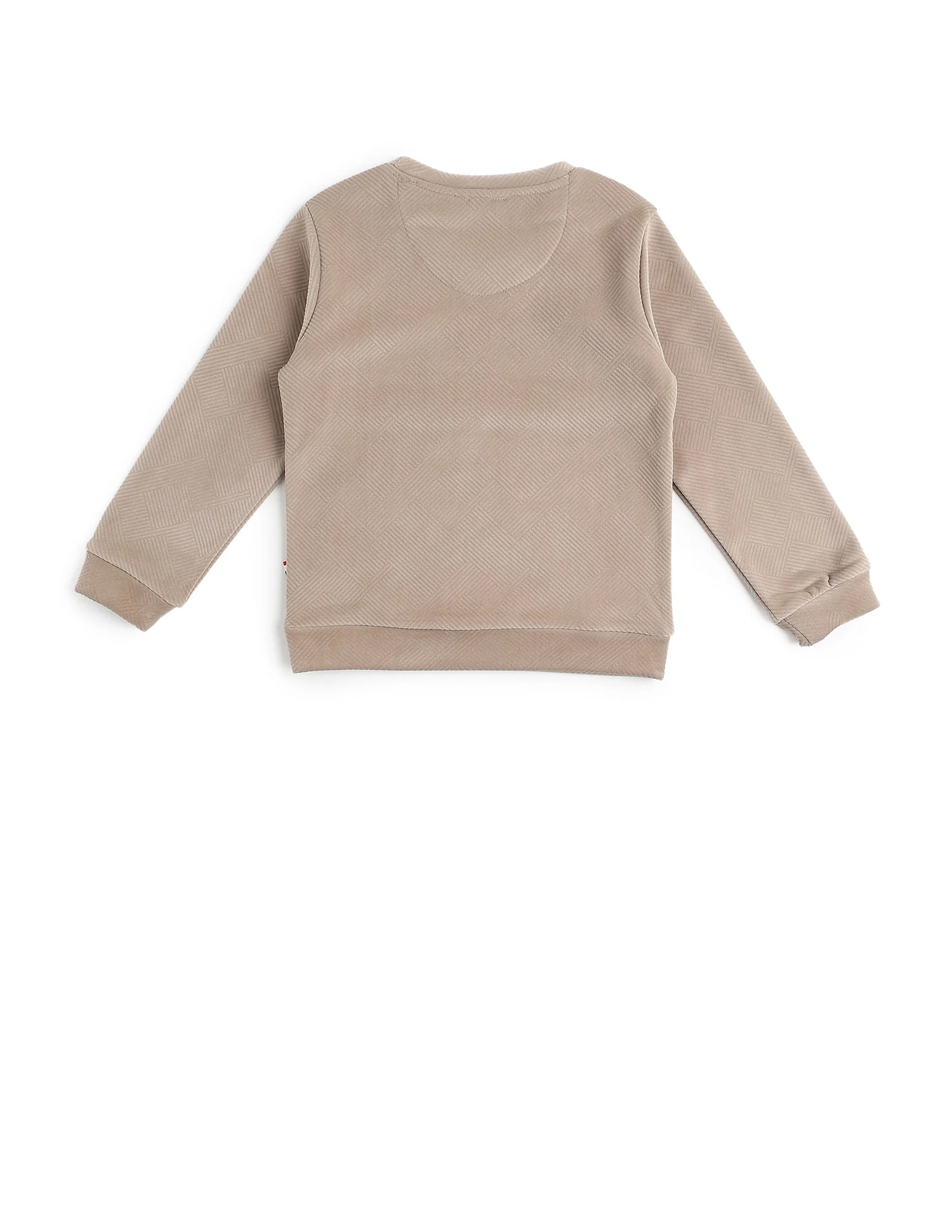 Boys Textured Patterned Knit Regular Fit Sweatshirt - Image 9
