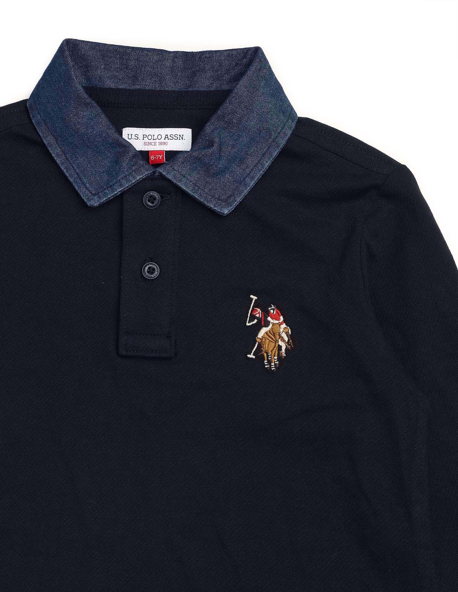 Boys Textured Pure Cotton Polo Shirt - Image 9
