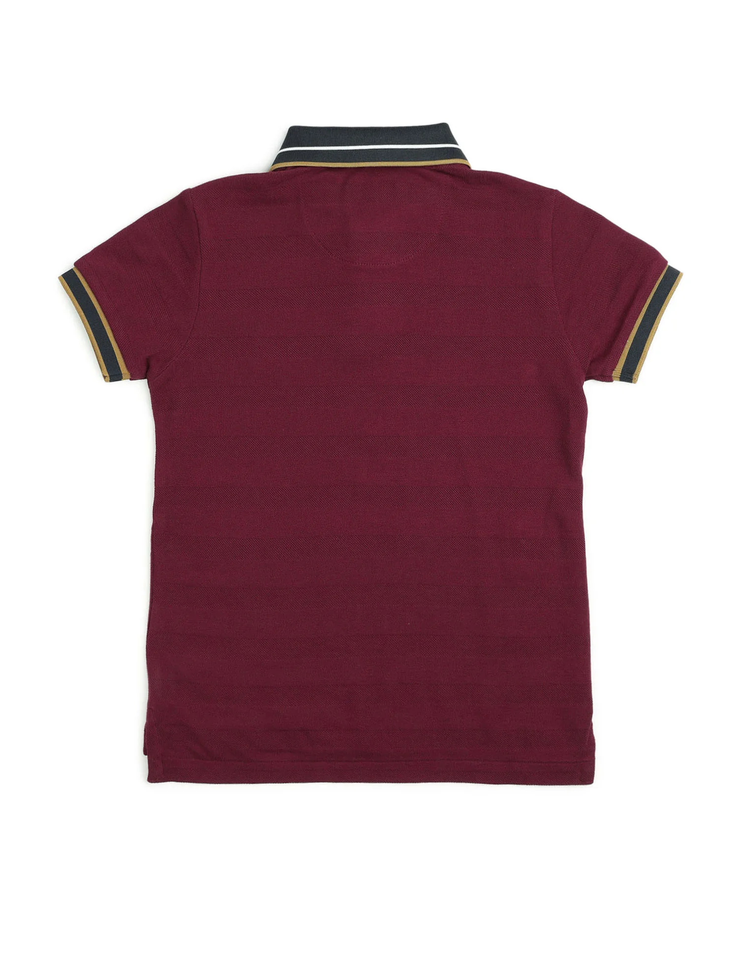 Boys Textured Pure Cotton Polo Shirt - Image 8