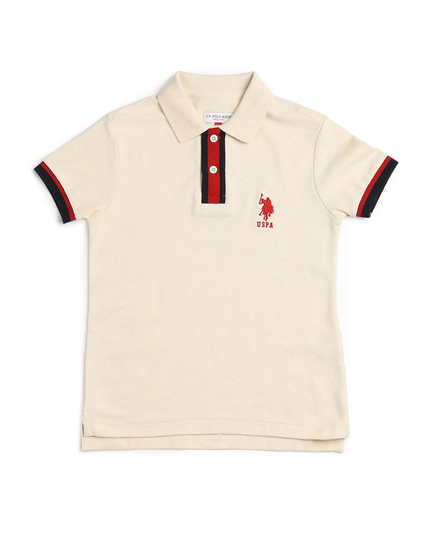 Boys Textured Pure Cotton Polo Shirt - Image 7