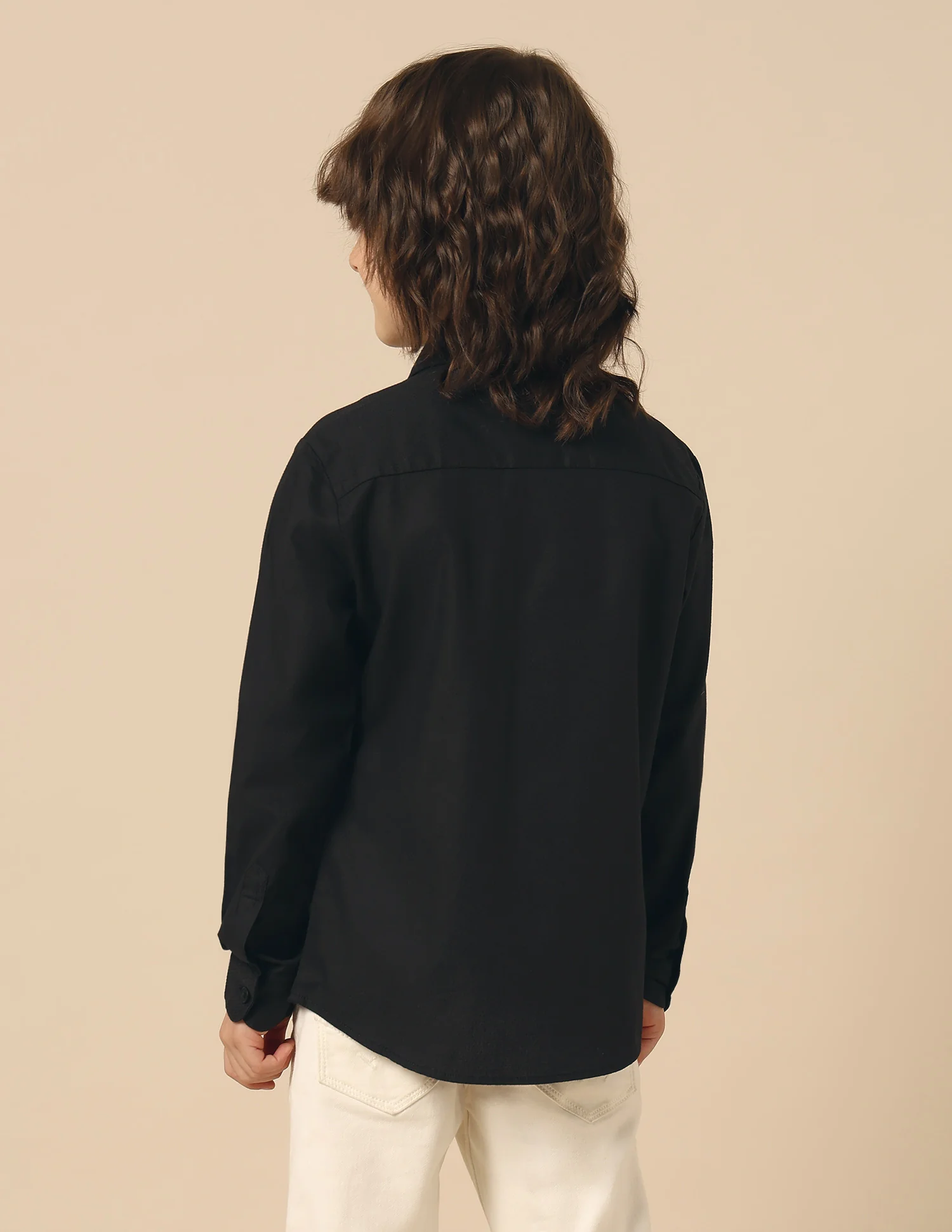 Boys Textured Pure Cotton Shirt - Image 5