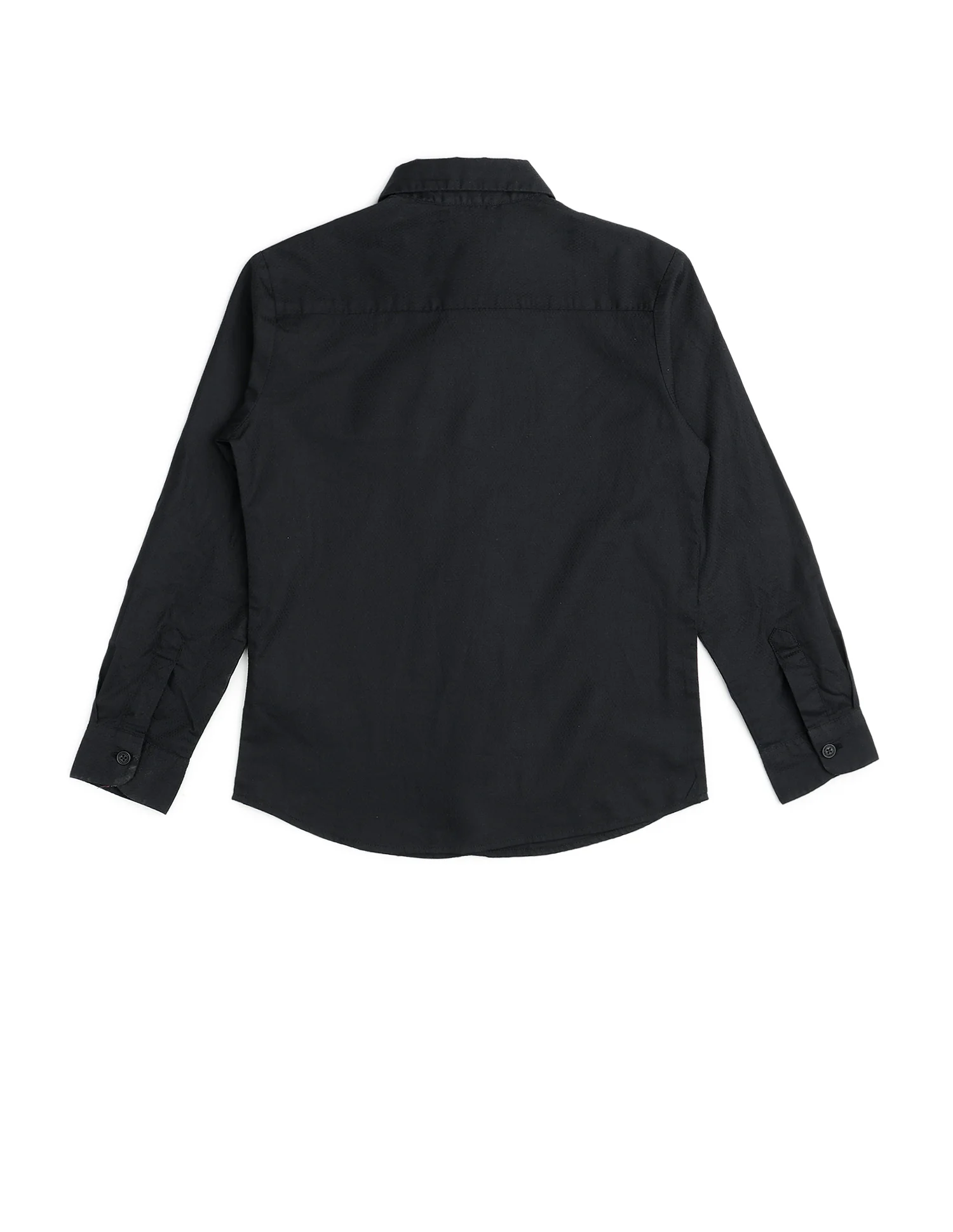 Boys Textured Pure Cotton Shirt - Image 8