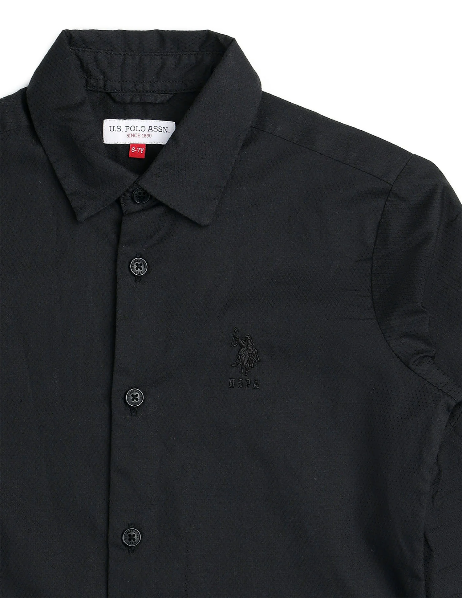 Boys Textured Pure Cotton Shirt - Image 9