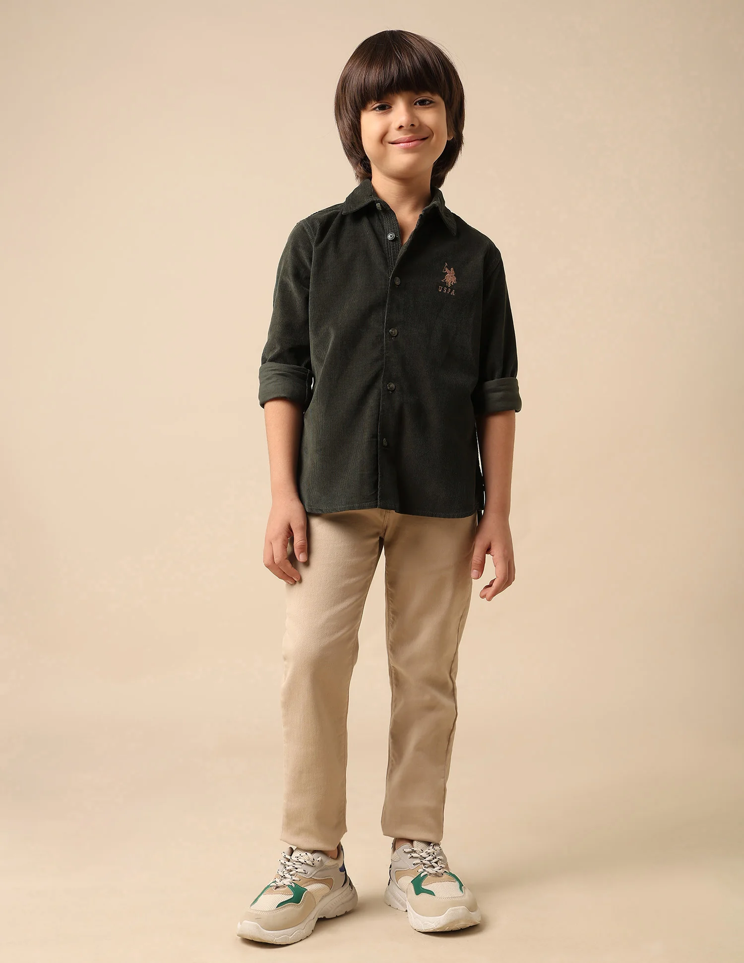 Boys Textured Pure Cotton Shirt - Image 3