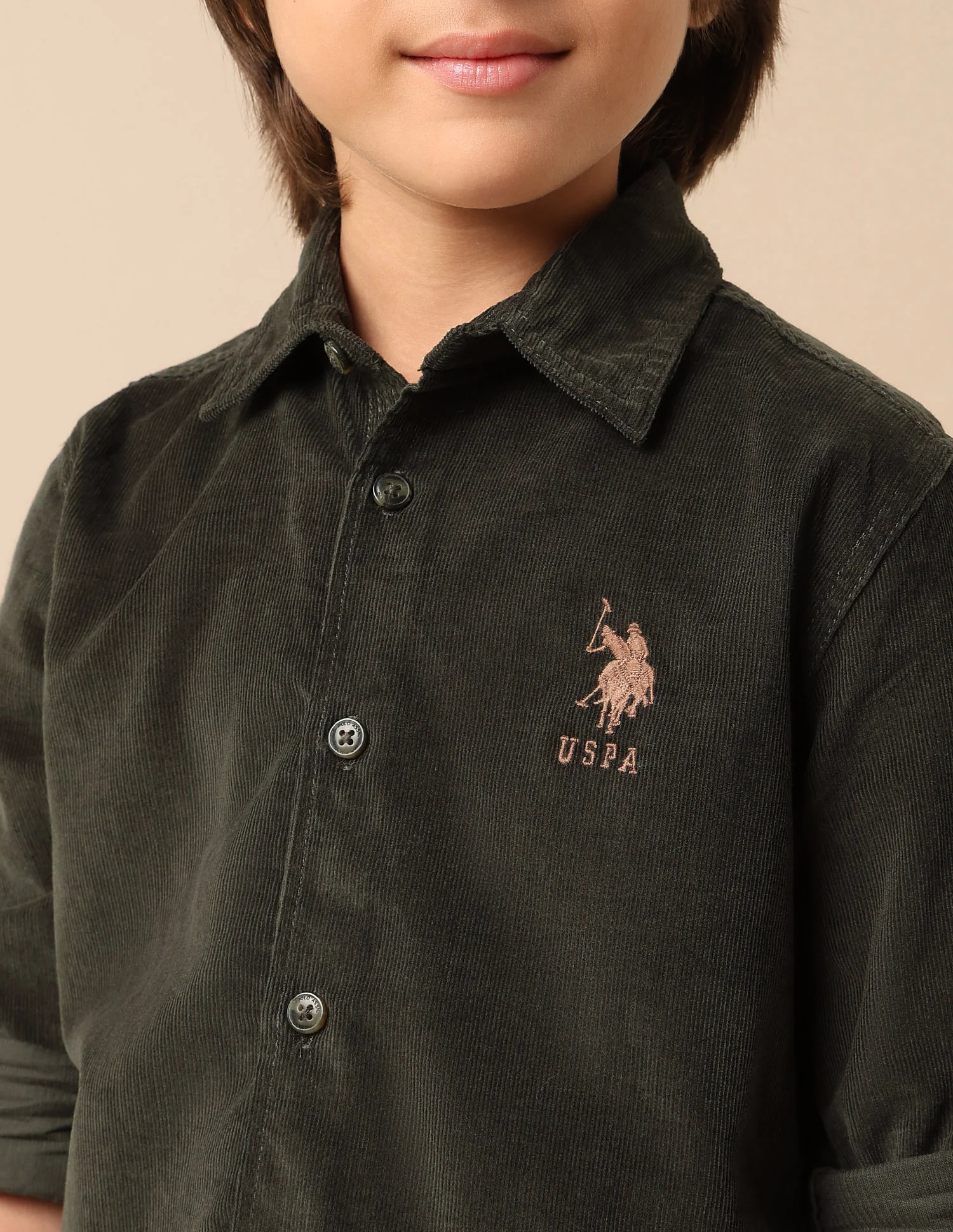 Boys Textured Pure Cotton Shirt - Image 6