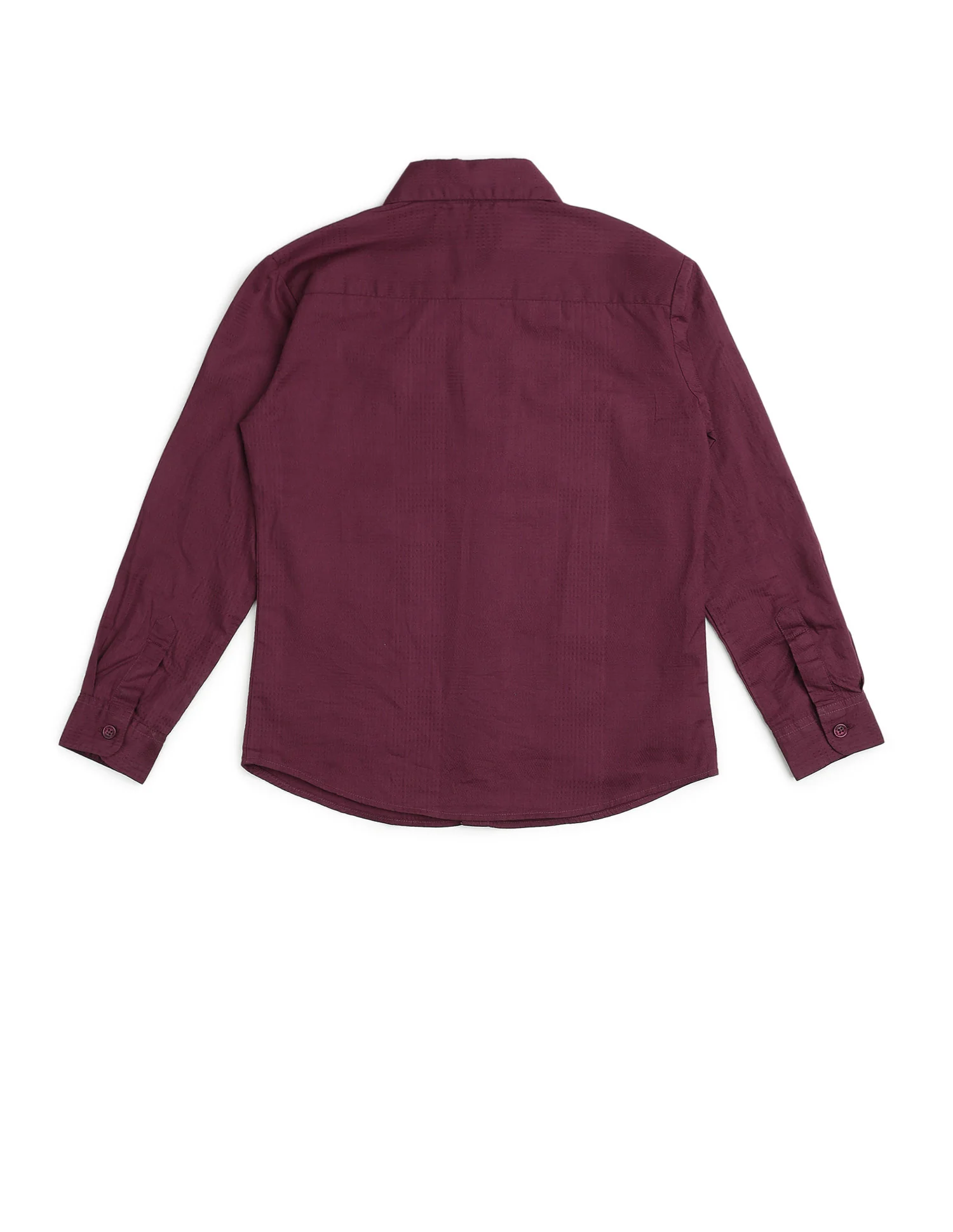 Boys Textured Pure Cotton Shirt - Image 8