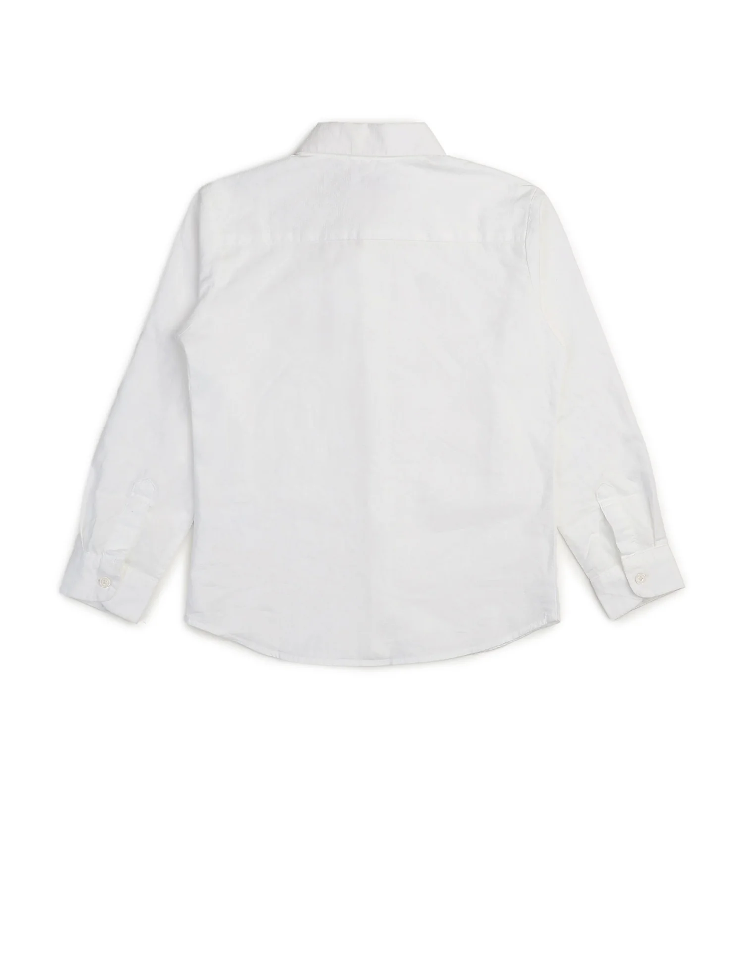 Boys Textured Pure Cotton Shirt - Image 8