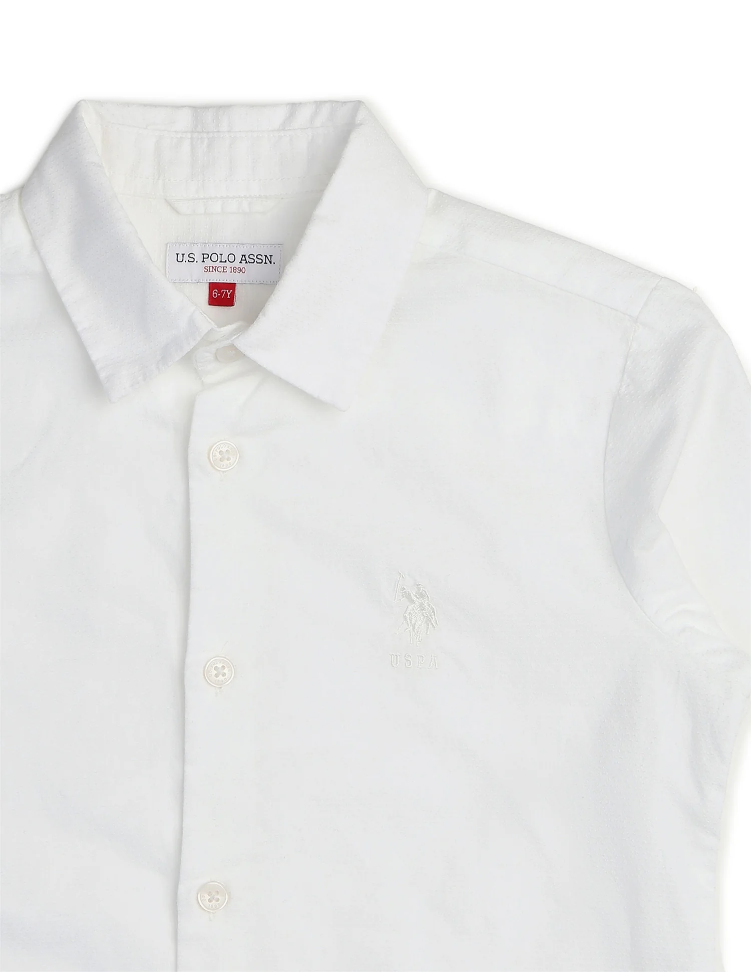 Boys Textured Pure Cotton Shirt - Image 9